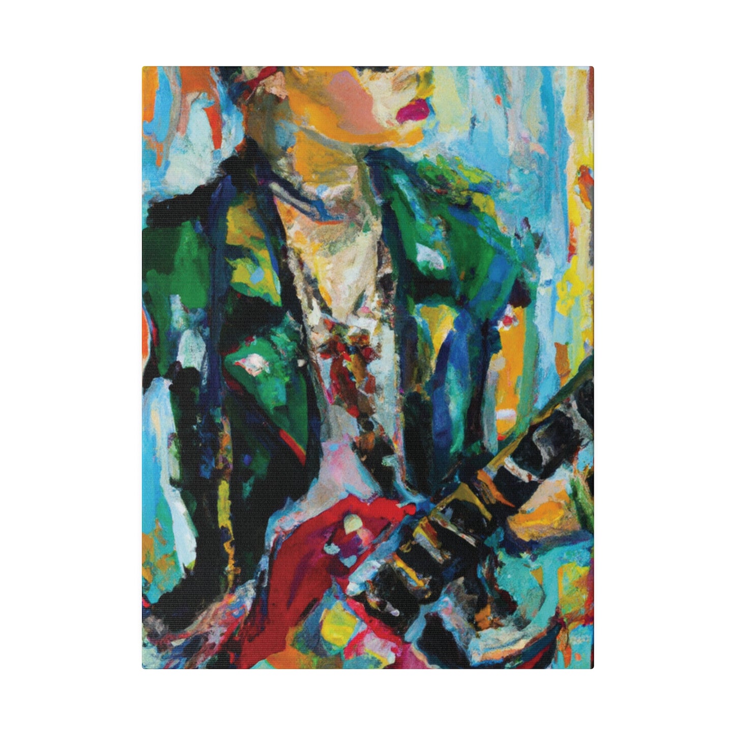 8554D - Rockstar Oil Painting Style Print | Poster | Home Decor | Wall Art | Music Art | Canvas