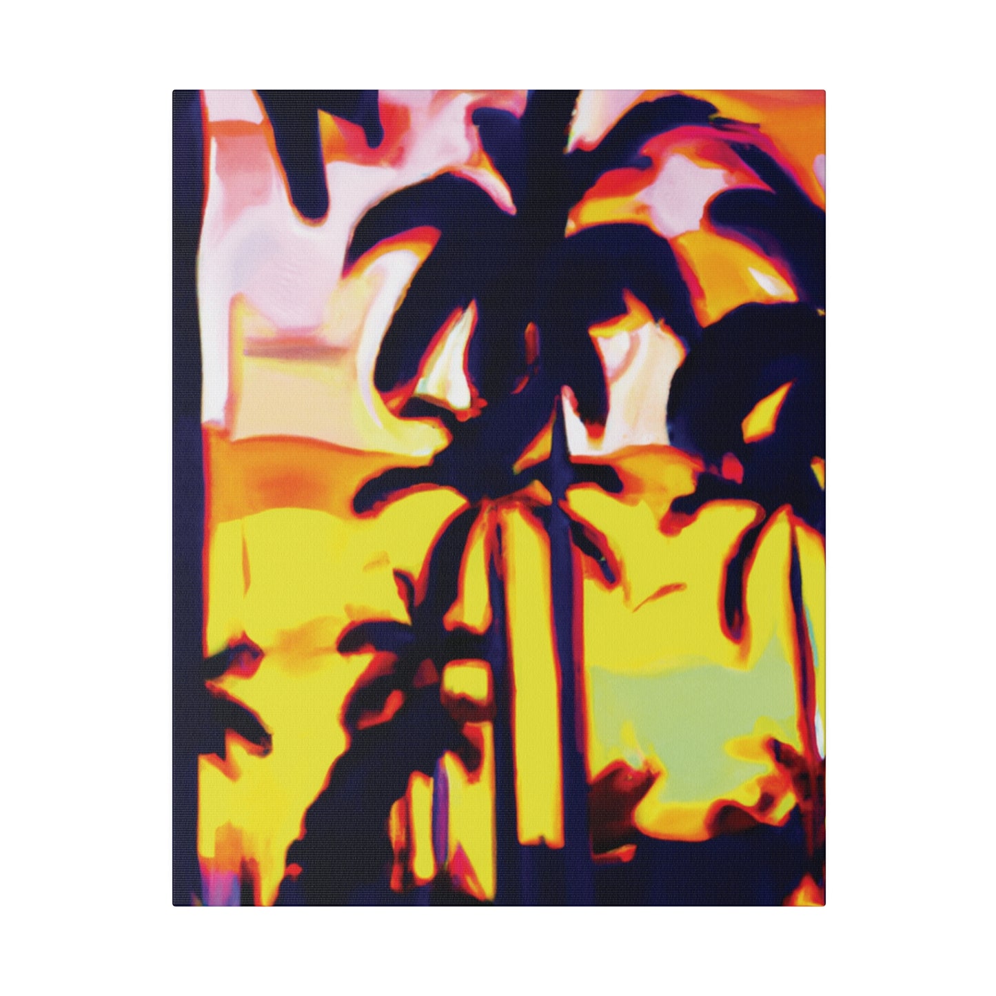 8254X - Miami Beach Sunset Painting Print | Miami | Beach | Sunset | Poster | Home Decor | Wall Art | Canvas