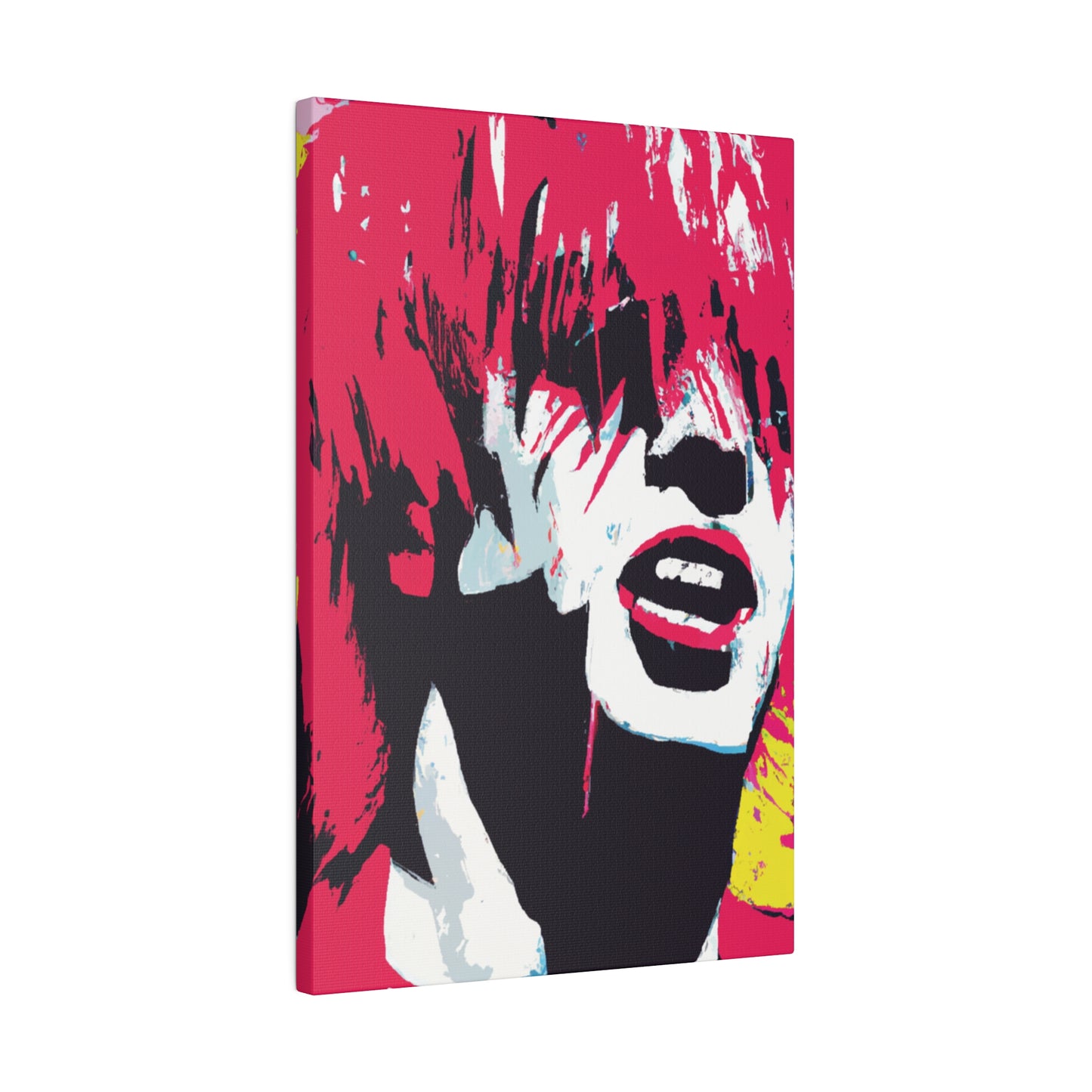 8269P - Rockstar Painting Print | Face | Abstract | Poster | Home Decor | Wall Art | Music Art | Canvas