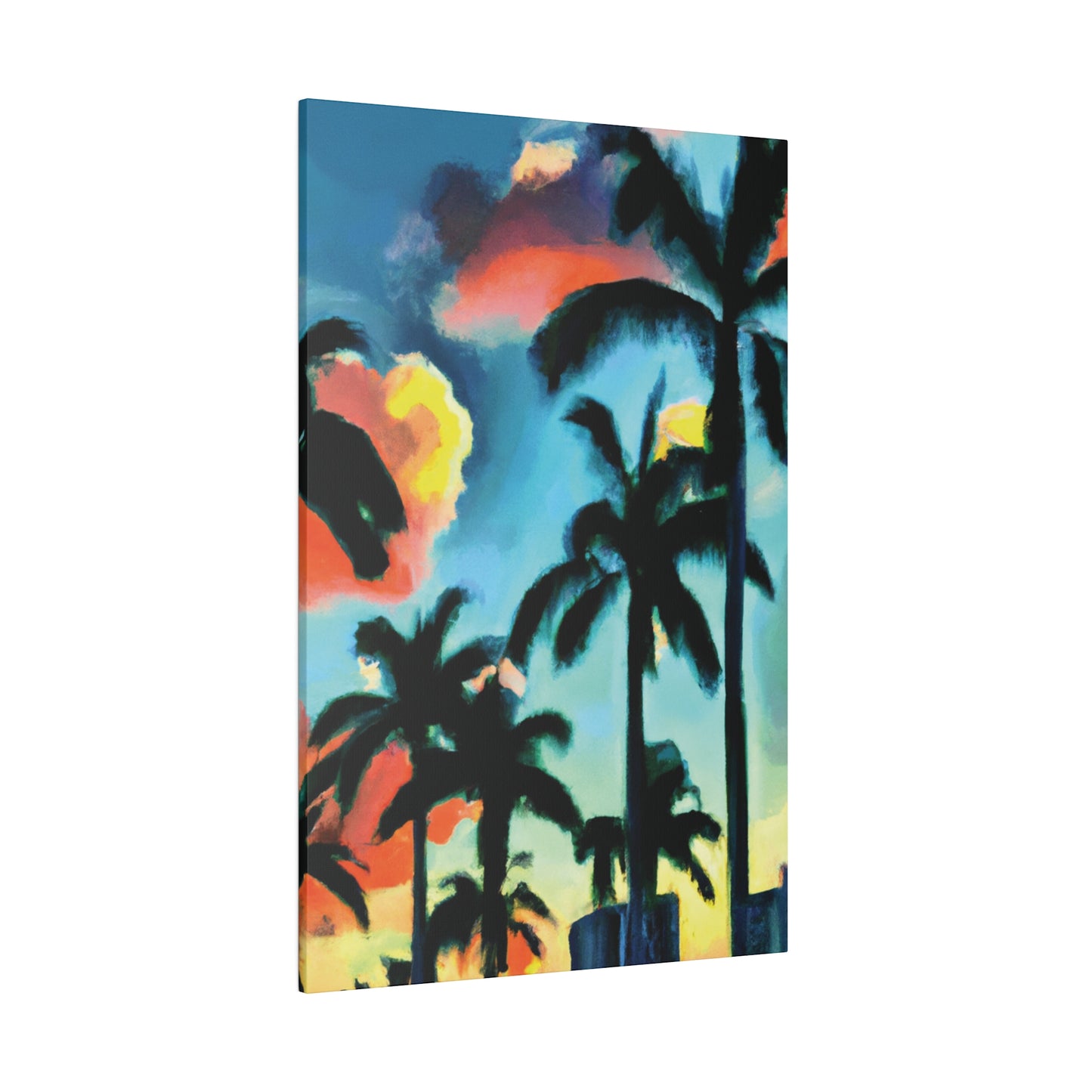 8724W - Miami Beach Sunset Painting Print | Miami | Beach | Sunset | Poster | Home Decor | Wall Art | Canvas