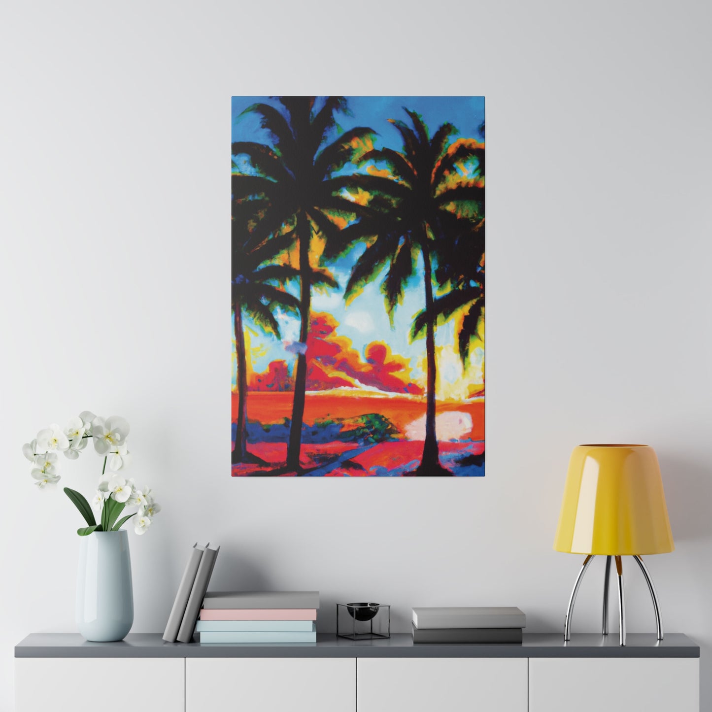 941Q - Miami Beach Sunset Painting Print | Miami | Beach | Sunset | Poster | Home Decor | Wall Art | Canvas
