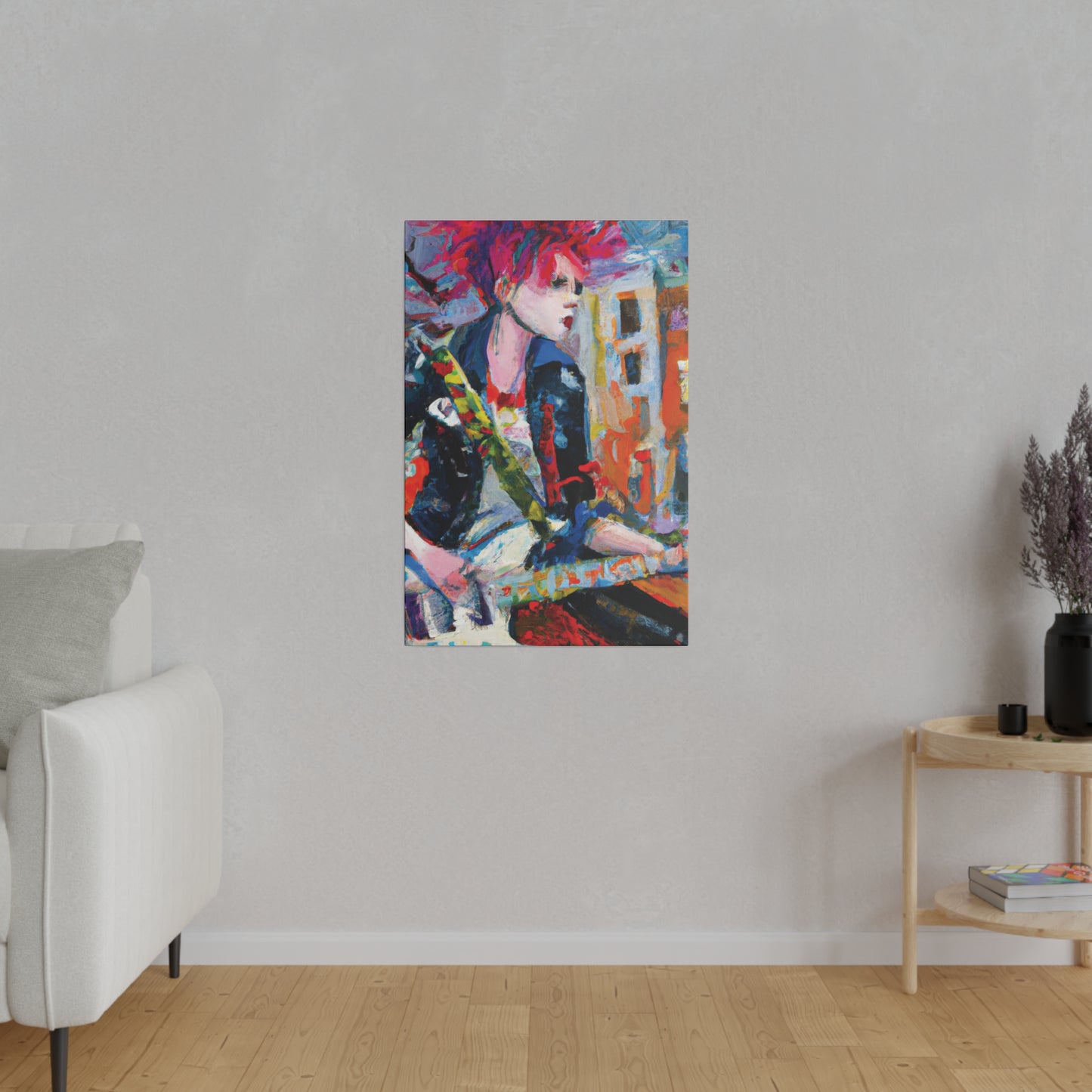 3276D - Rockstar Oil Painting Style Print | Poster | Home Decor | Wall Art | Music Art | Canvas