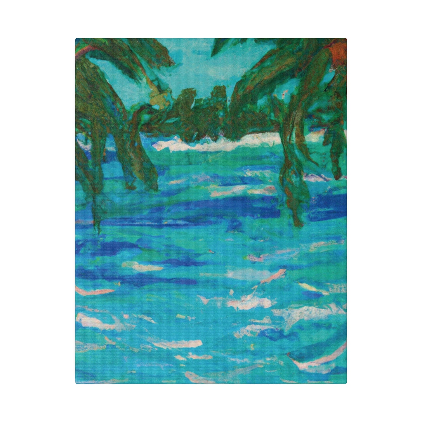 7482U - Bahamas Ocean Painting Print | Bahamas | Ocean | Beach | Poster | Home Decor | Wall Art | Canvas