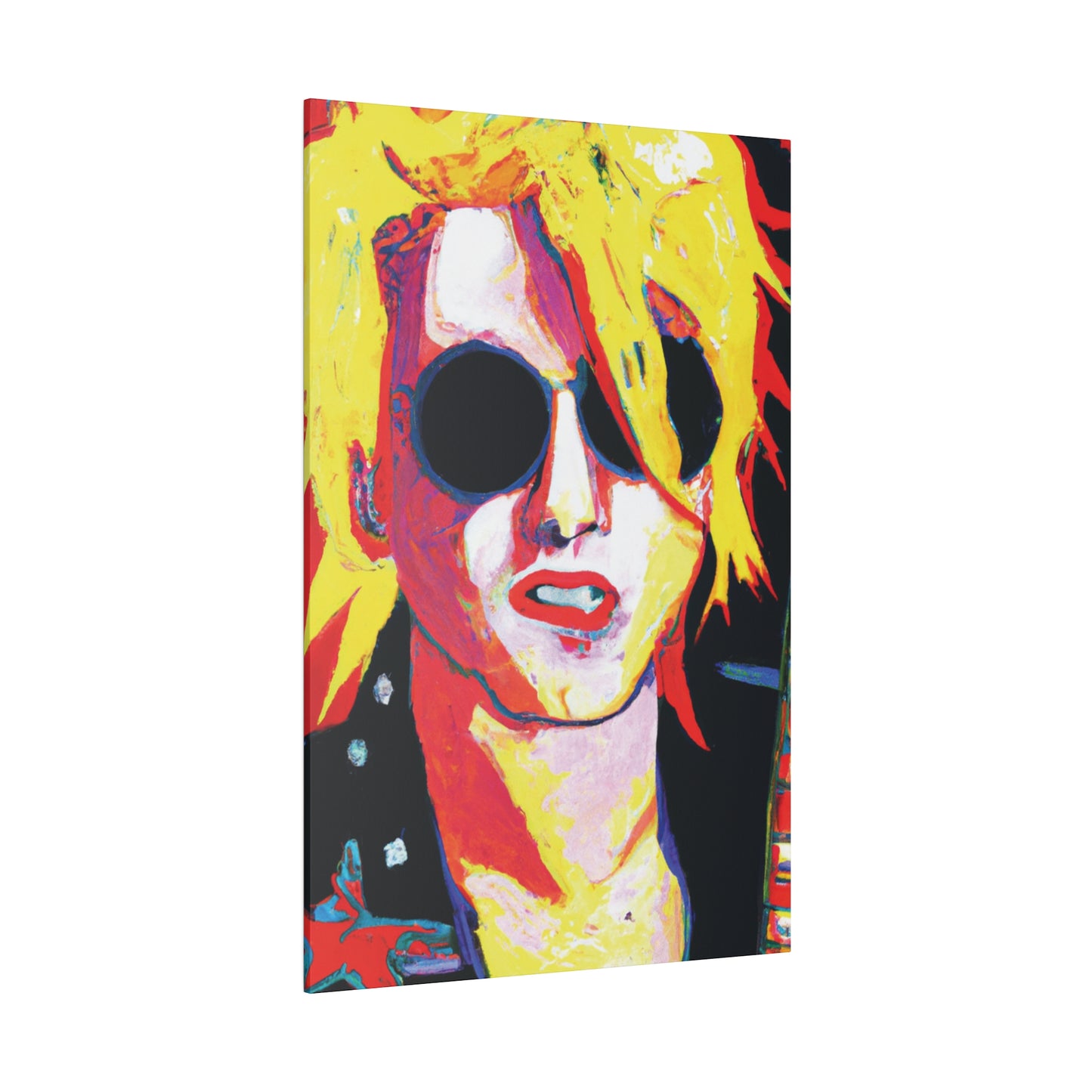 4786R - Rockstar Painting Print | Face | Abstract | Poster | Home Decor | Wall Art | Music Art | Canvas