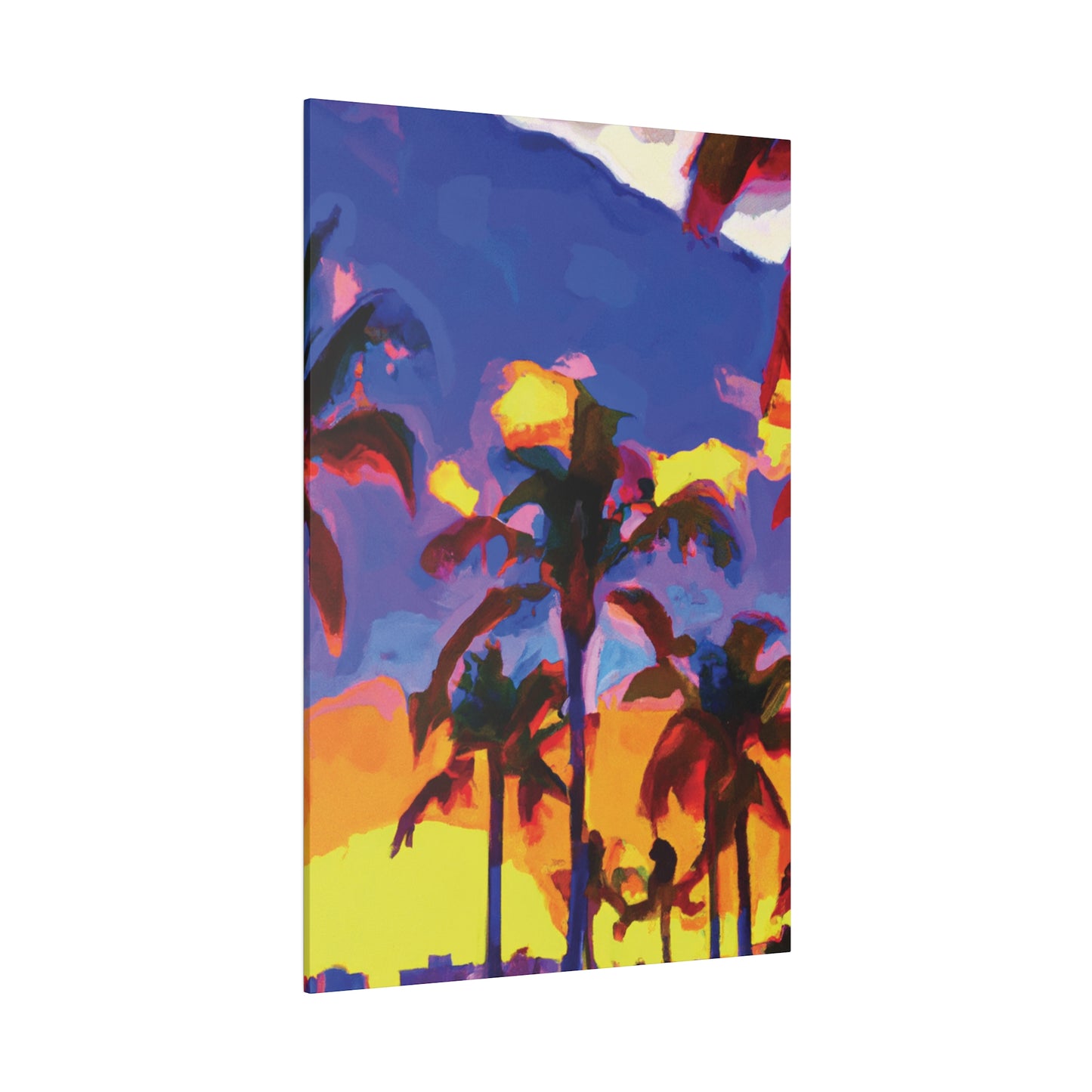 3162U - Miami Beach Sunset Painting Print | Miami | Beach | Sunset | Poster | Home Decor | Wall Art | Canvas