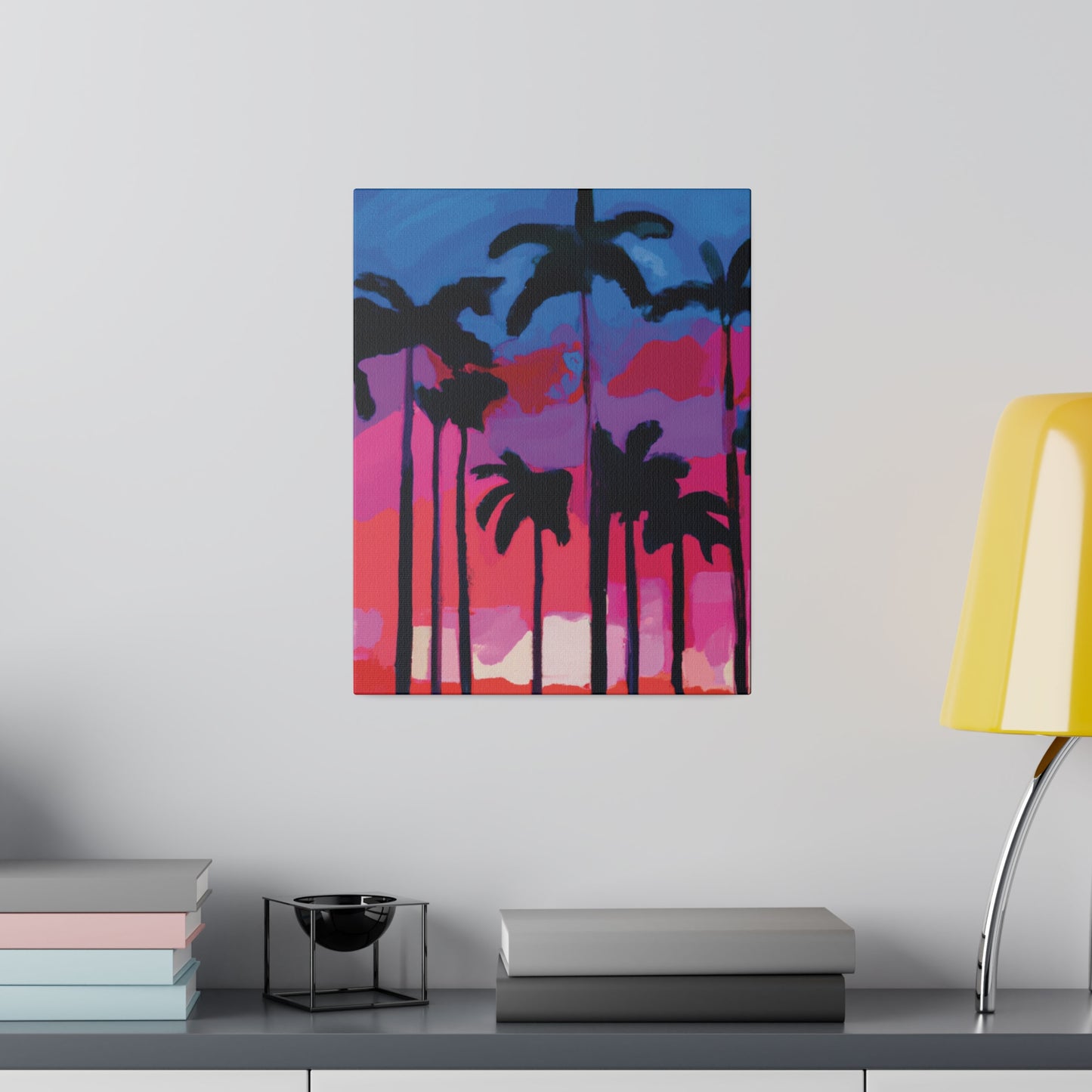 7245Y - Miami Beach Sunset Painting Print | Miami | Beach | Sunset | Poster | Home Decor | Wall Art | Canvas