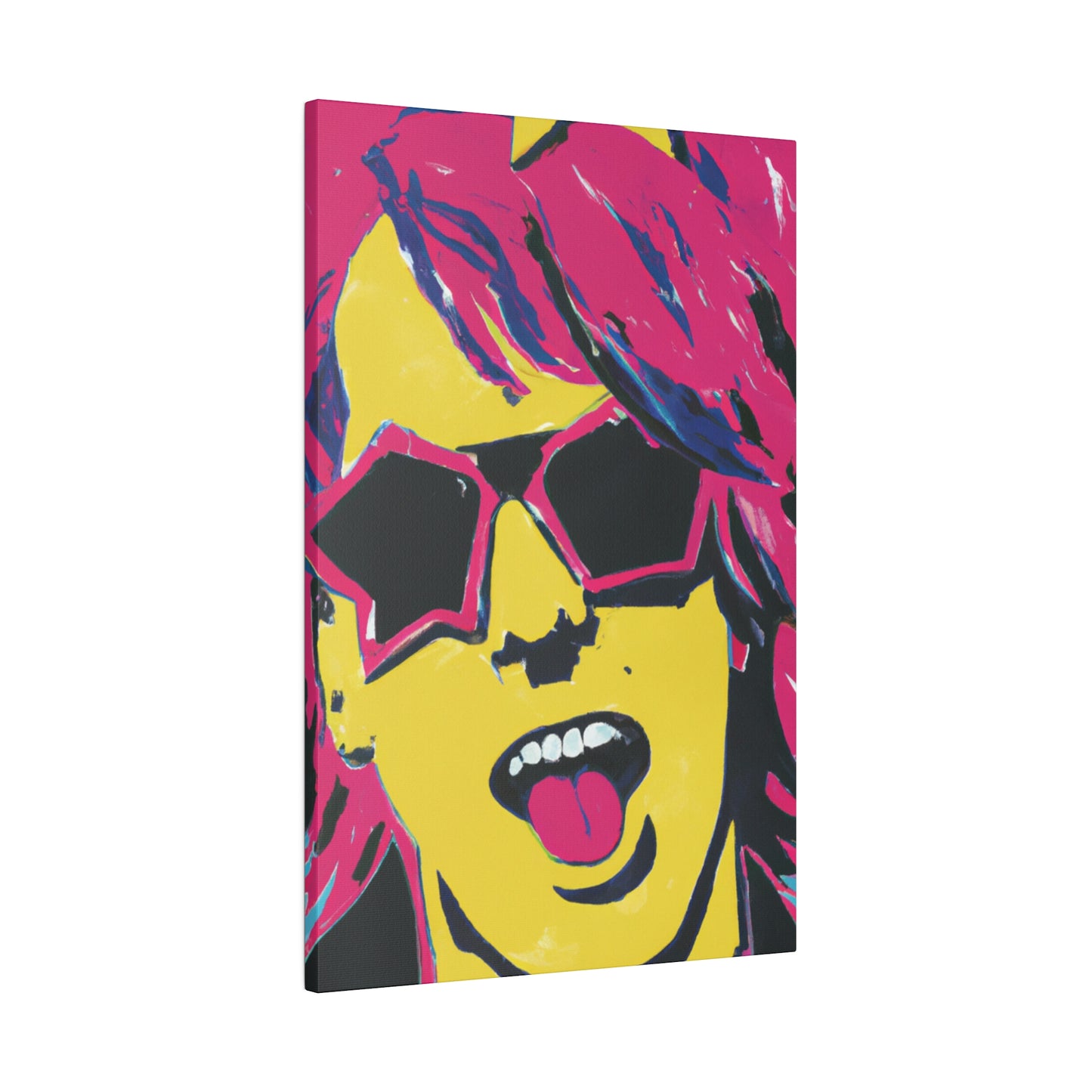 2536W - Rockstar Painting Print | Face | Abstract | Poster | Home Decor | Wall Art | Music Art | Canvas