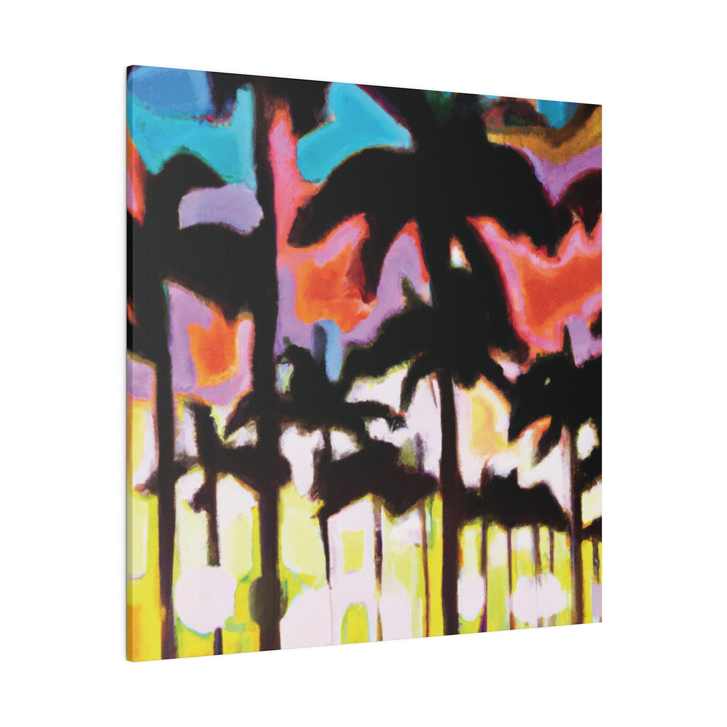 8596C - Miami Beach Sunset Painting Print | Miami | Beach | Sunset | Poster | Home Decor | Wall Art | Canvas