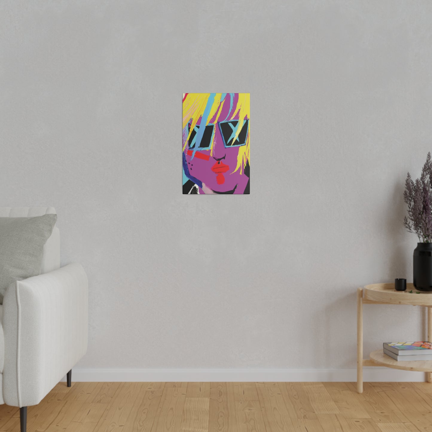 1712U - Rockstar Painting Print | Face | Abstract | Poster | Home Decor | Wall Art | Music Art | Canvas