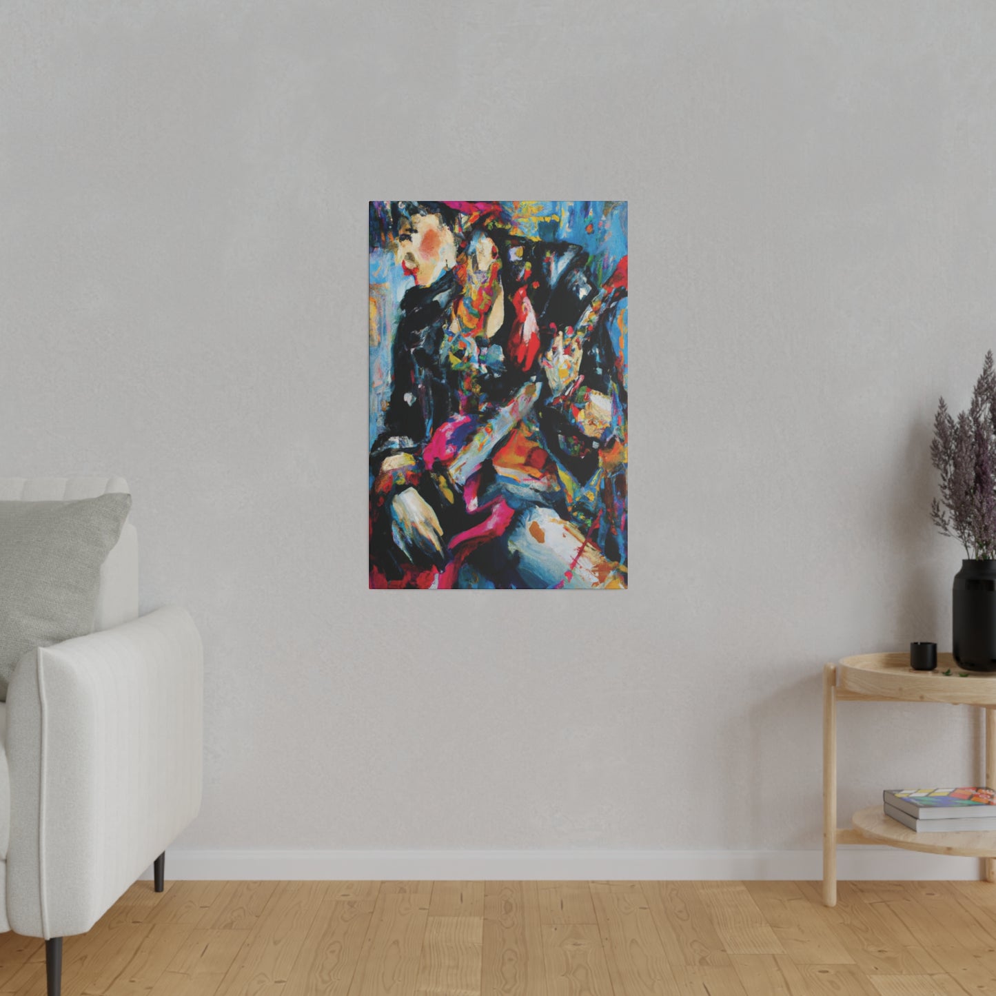 7248A - Rockstar Oil Painting Style Print | Poster | Home Decor | Wall Art | Music Art | Canvas