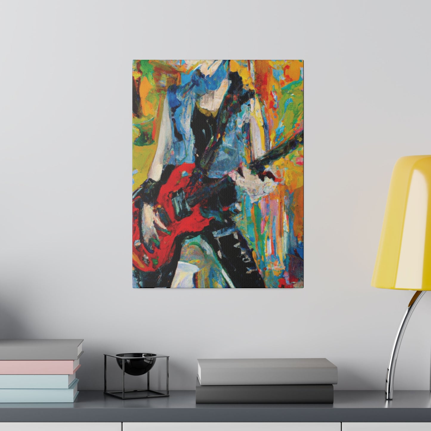4721P - Rockstar Oil Painting Style Print | Poster | Home Decor | Wall Art | Music Art | Canvas
