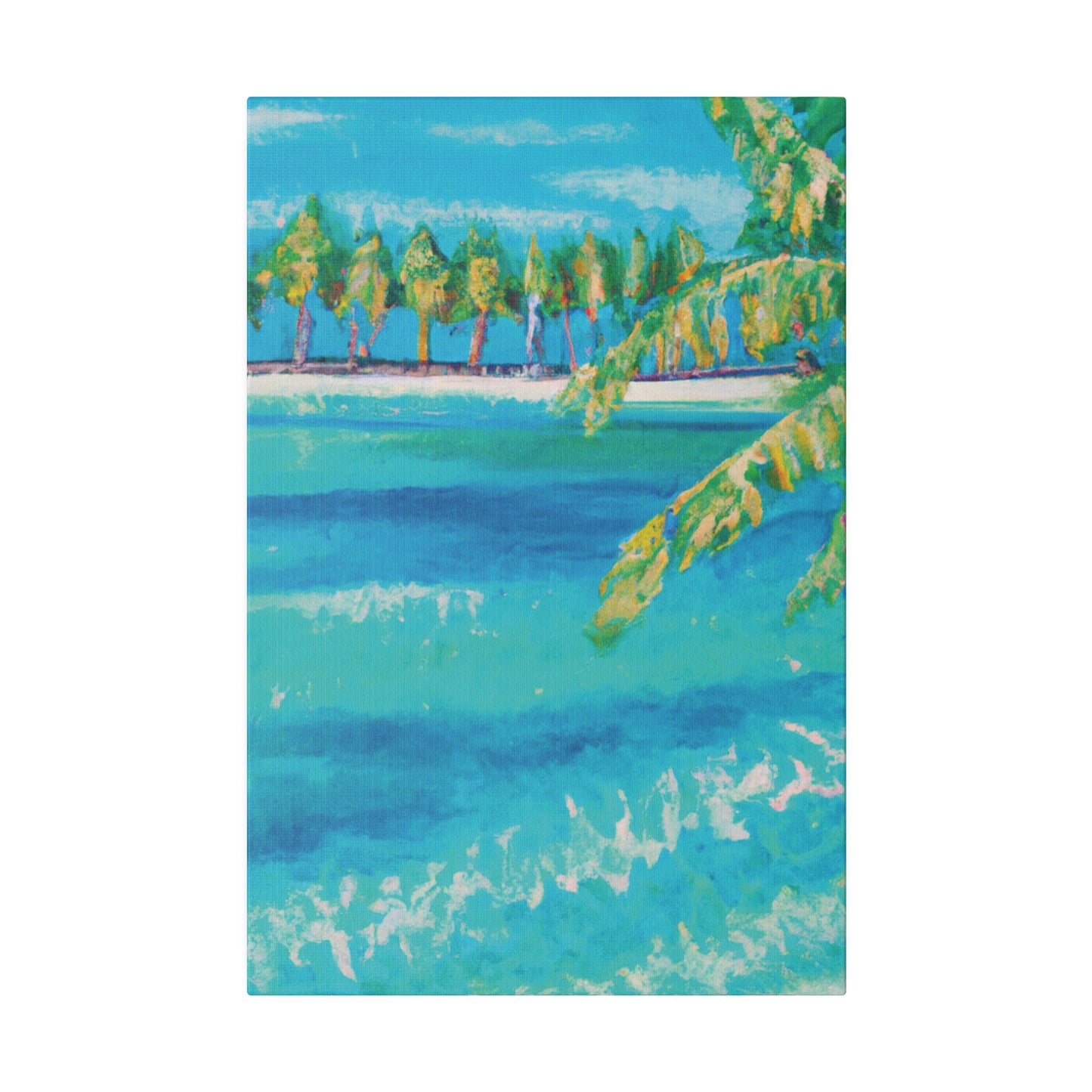 6000X - Bahamas Ocean Painting Print | Bahamas | Ocean | Beach | Poster | Home Decor | Wall Art | Canvas