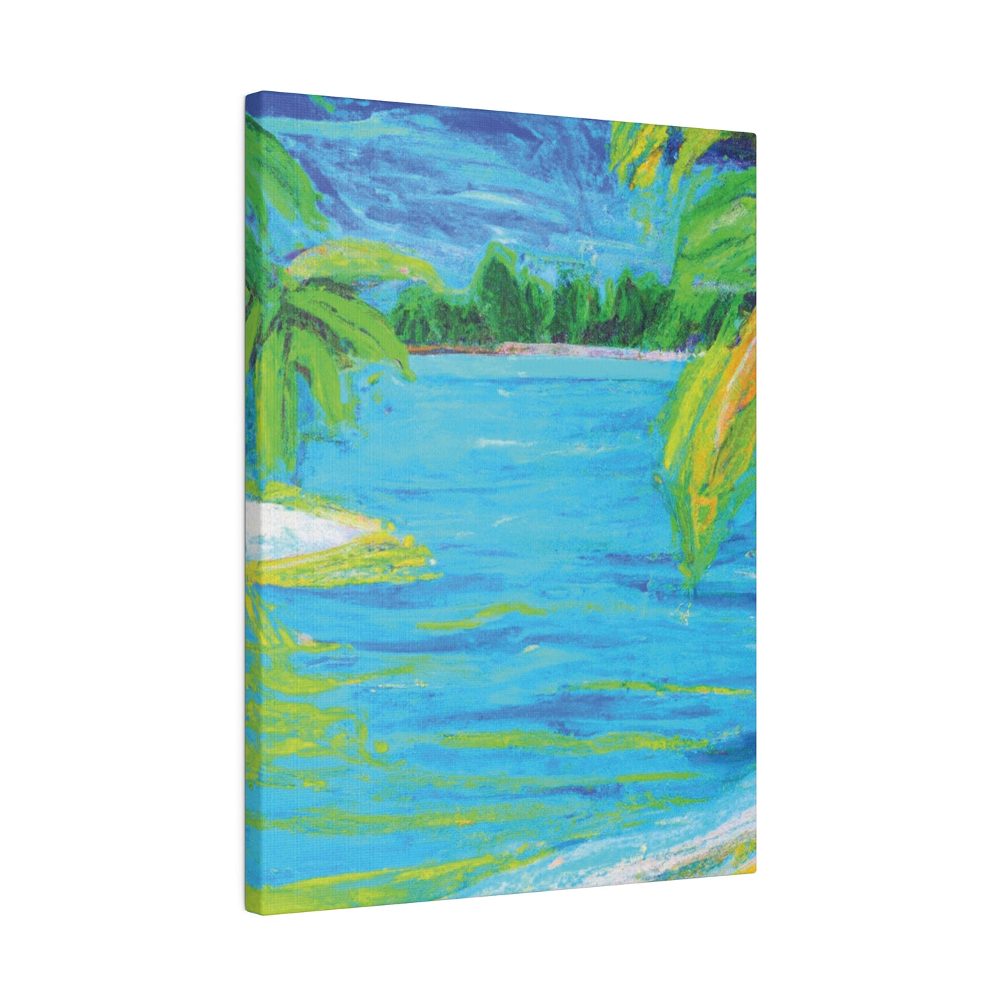 9709k - Bahamas Ocean Painting Print | Bahamas | Ocean | Beach | Poster | Home Decor | Wall Art | Canvas