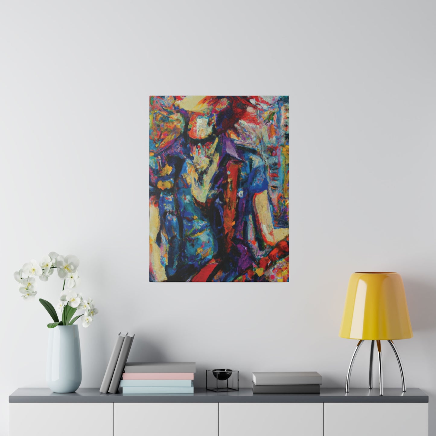 9667F - Rockstar Oil Painting Style Print | Poster | Home Decor | Wall Art | Music Art | Canvas