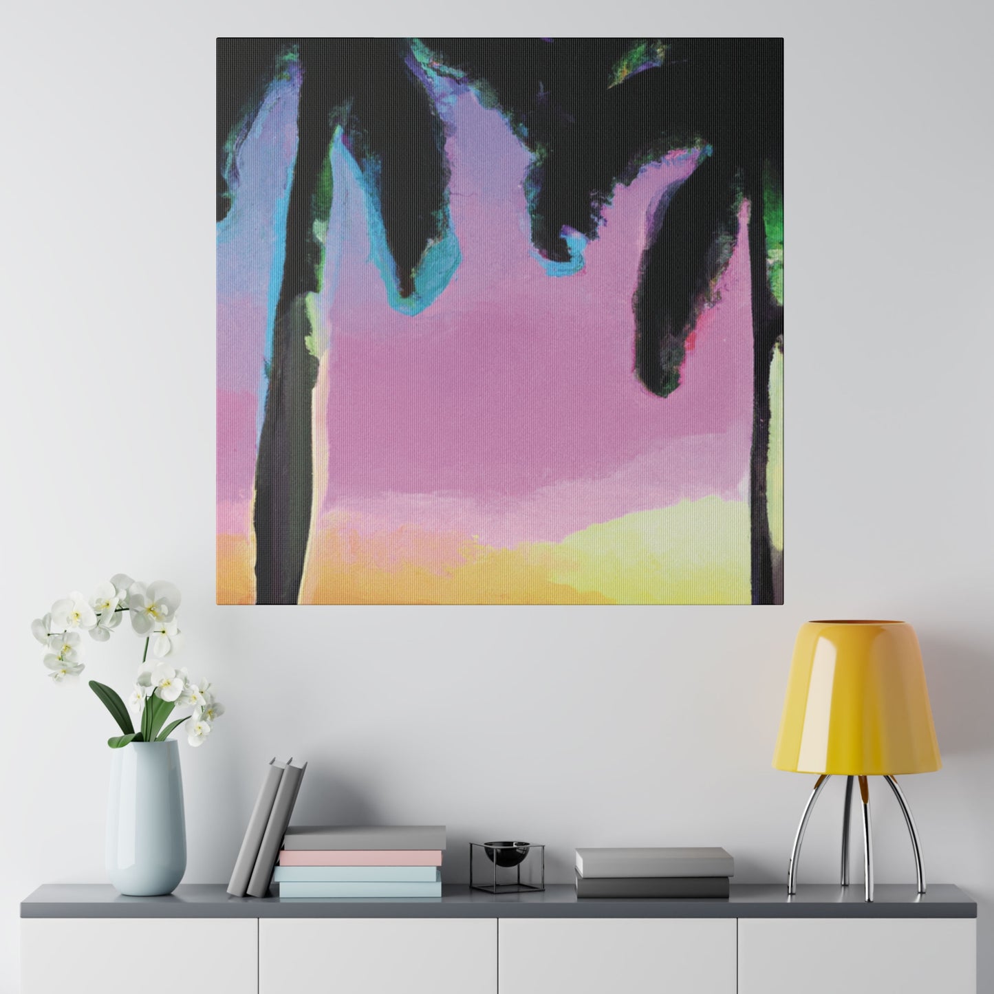 8491N - Miami Beach Sunset Painting Print | Miami | Beach | Sunset | Poster | Home Decor | Wall Art | Canvas