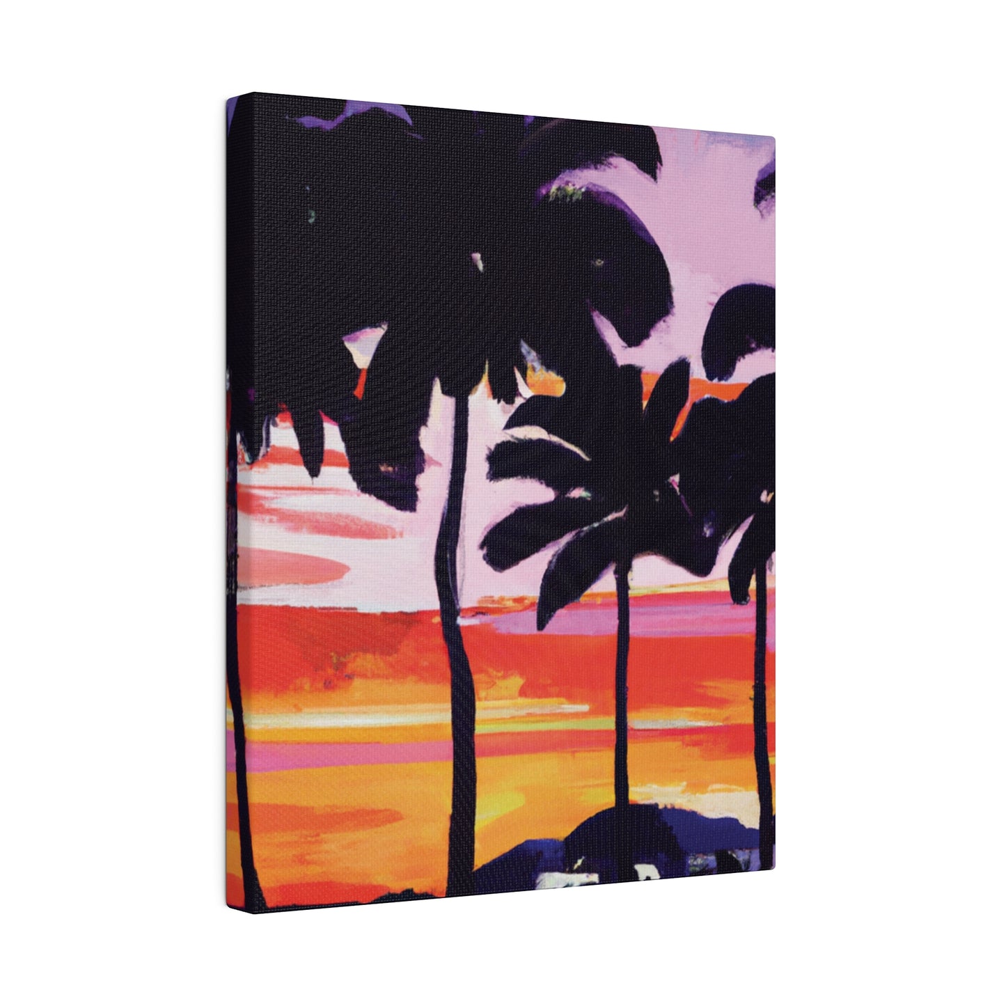 2948T - Miami Beach Sunset Painting Print | Miami | Beach | Sunset | Poster | Home Decor | Wall Art | Canvas