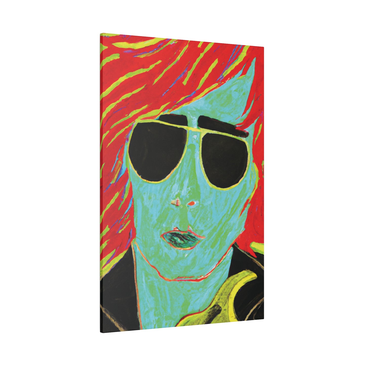 2058M - Rockstar Painting Print | Face | Abstract | Poster | Home Decor | Wall Art | Music Art | Canvas