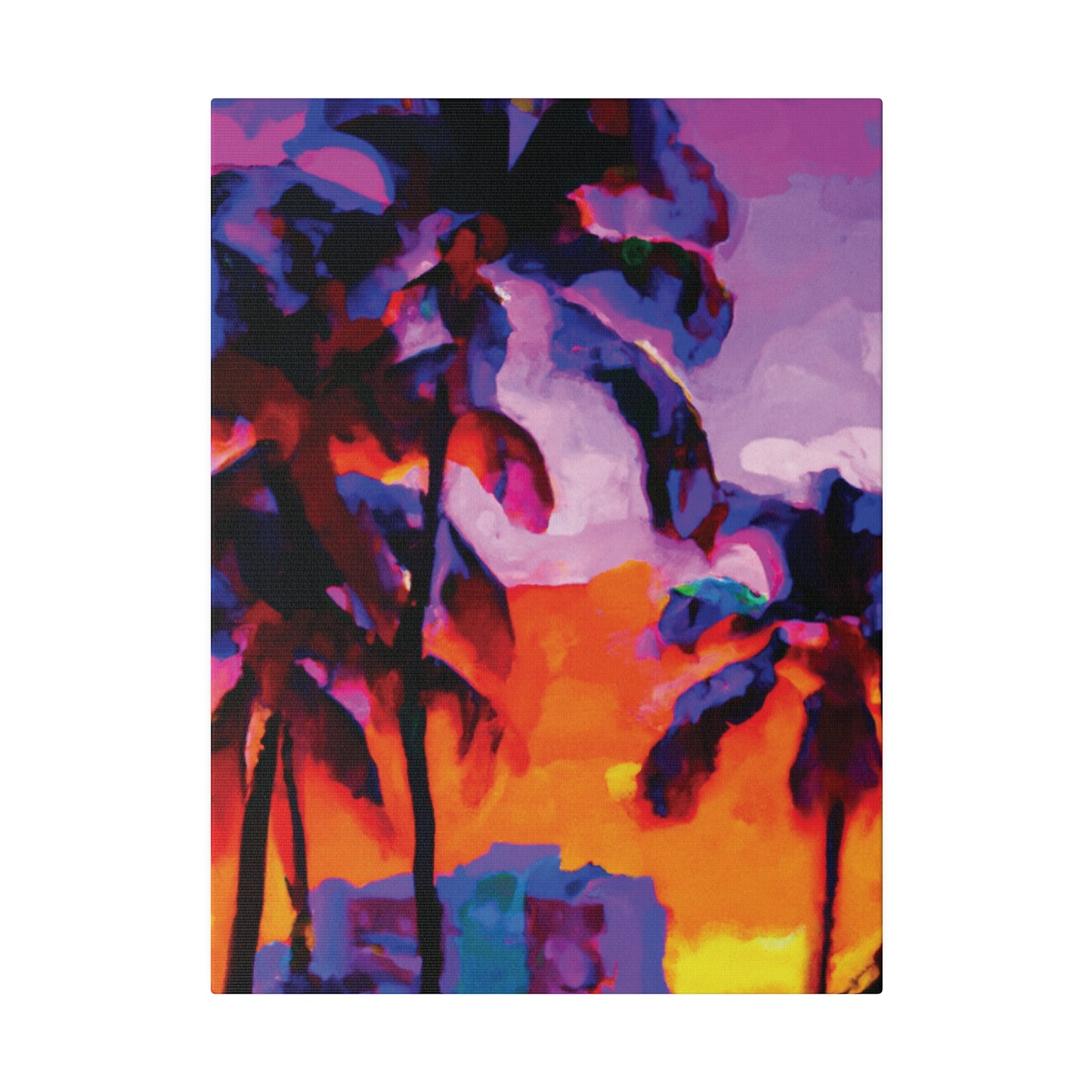 313J - Miami Beach Sunset Painting Print | Miami | Beach | Sunset | Poster | Home Decor | Wall Art | Canvas