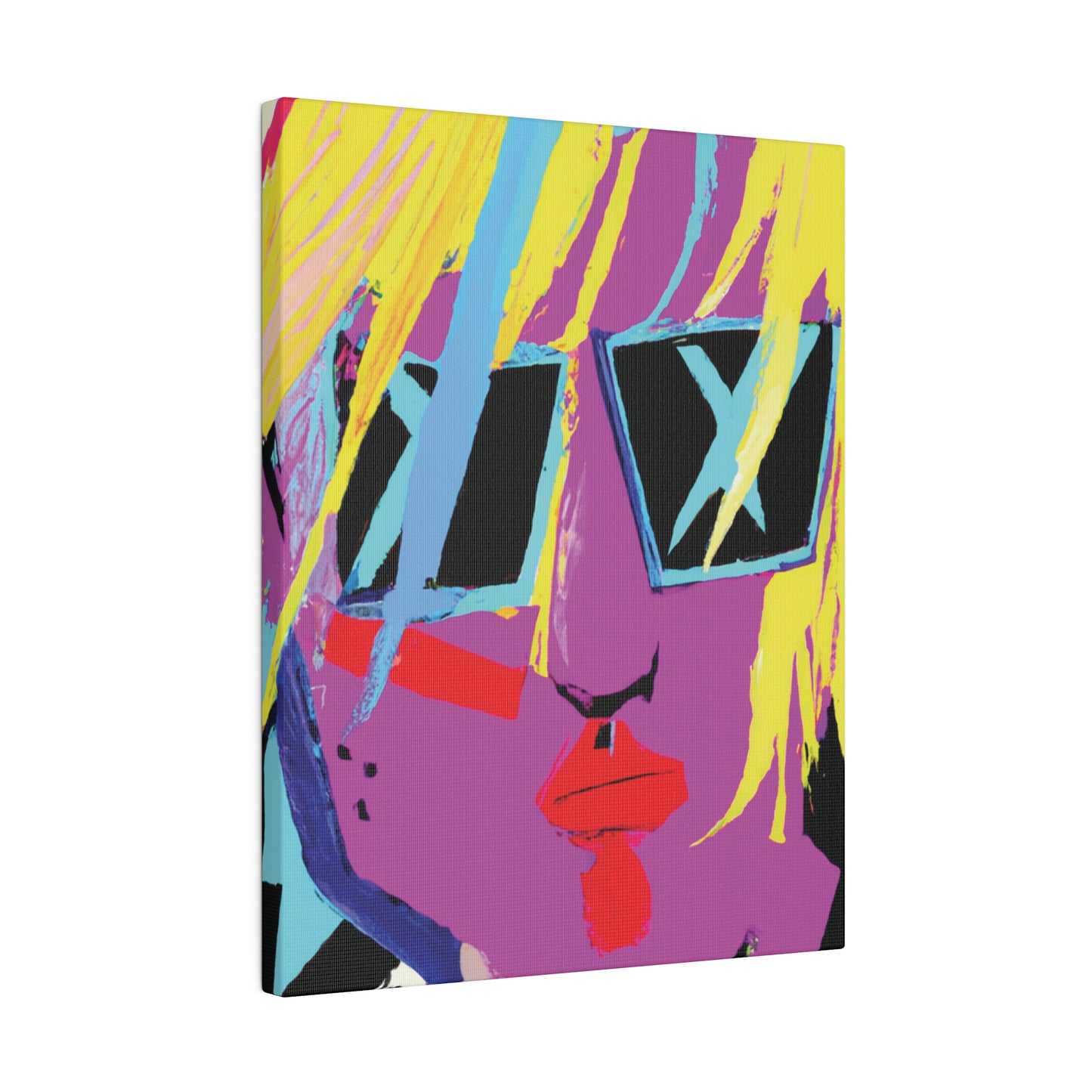 1712U - Rockstar Painting Print | Face | Abstract | Poster | Home Decor | Wall Art | Music Art | Canvas