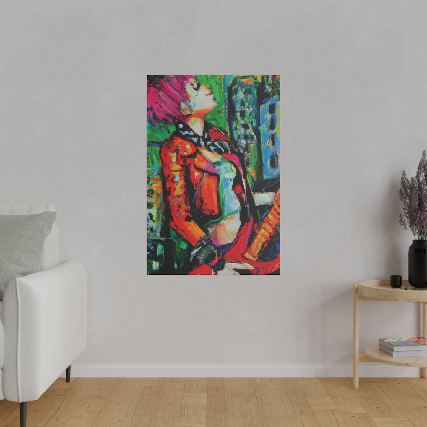 8573P - Rockstar Oil Painting Style Print | Poster | Home Decor | Wall Art | Music Art | Canvas