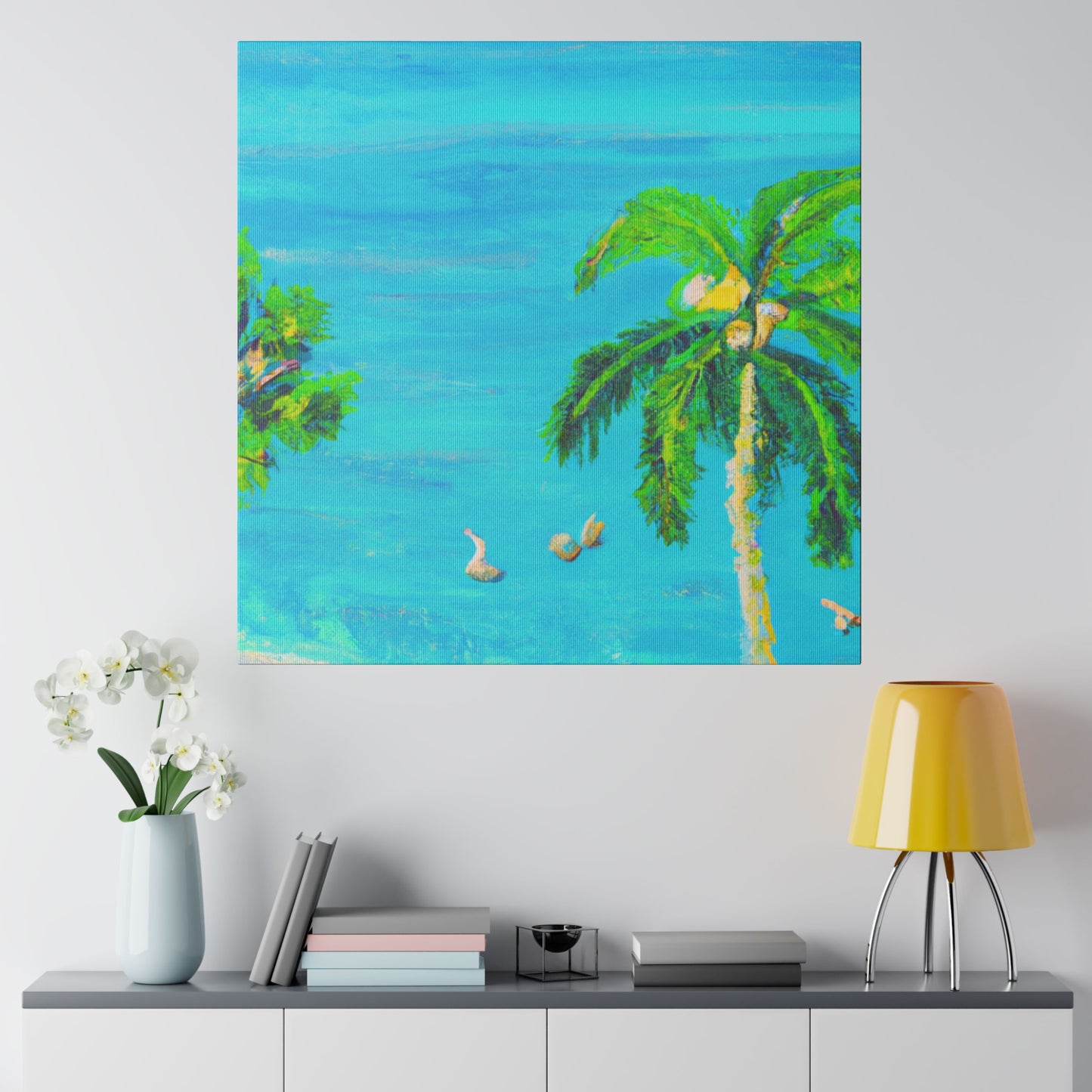 3749J - Bahamas Ocean Painting Print | Bahamas | Ocean | Beach | Poster | Home Decor | Wall Art | Canvas