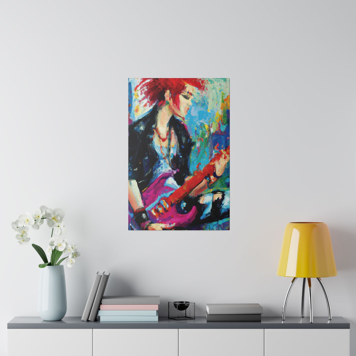 6476F - Rockstar Oil Painting Style Print | Poster | Home Decor | Wall Art | Music Art | Canvas