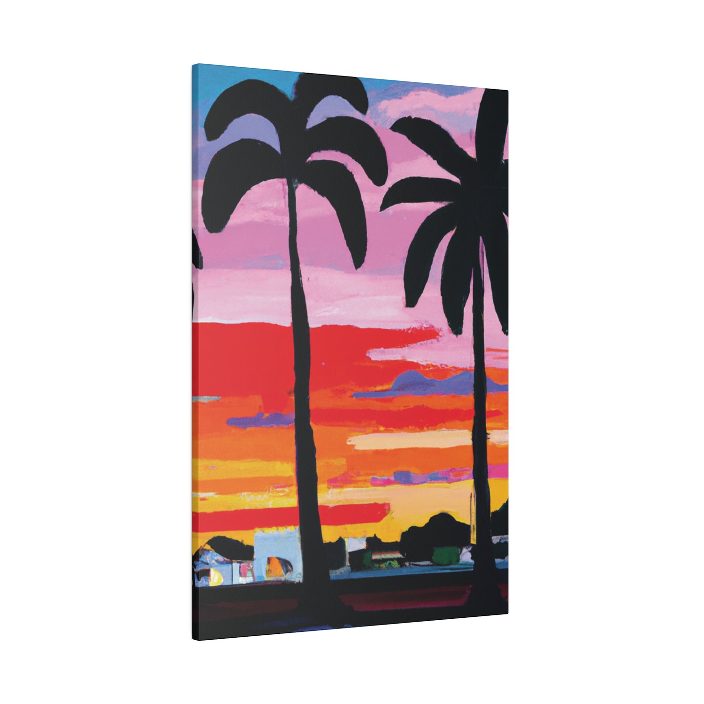 8284X - Miami Beach Sunset Painting Print | Miami | Beach | Sunset | Poster | Home Decor | Wall Art | Canvas