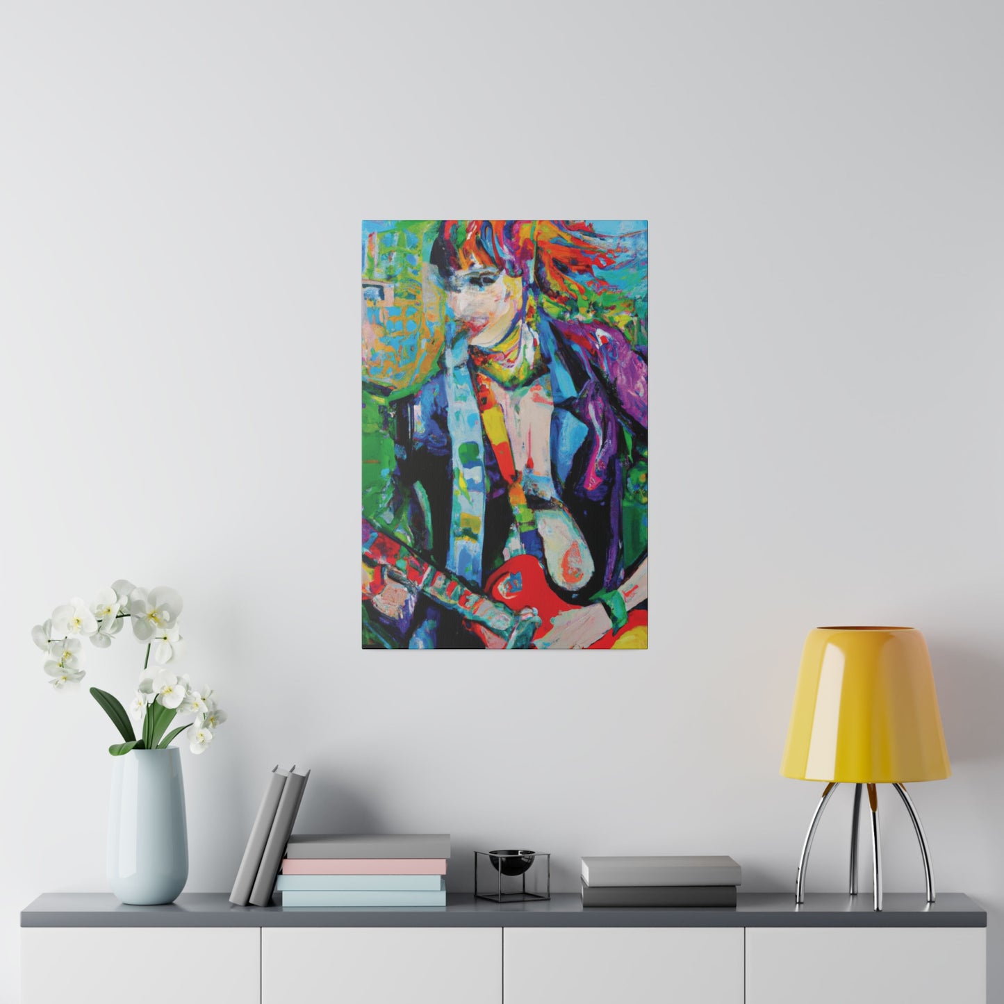 3136H - Rockstar Oil Painting Style Print | Poster | Home Decor | Wall Art | Music Art | Canvas