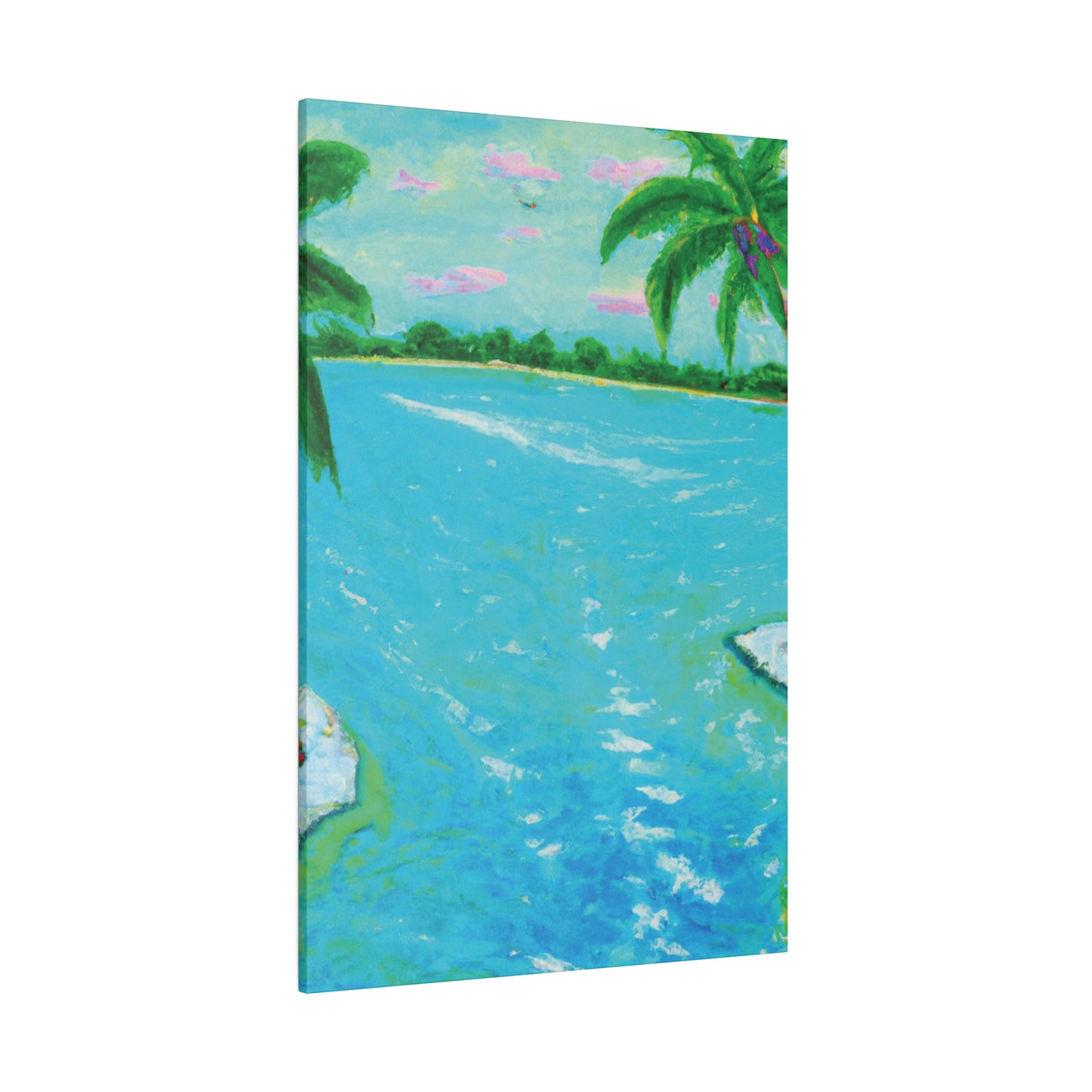 6527F - Bahamas Ocean Painting Print | Bahamas | Ocean | Beach | Poster | Home Decor | Wall Art | Canvas