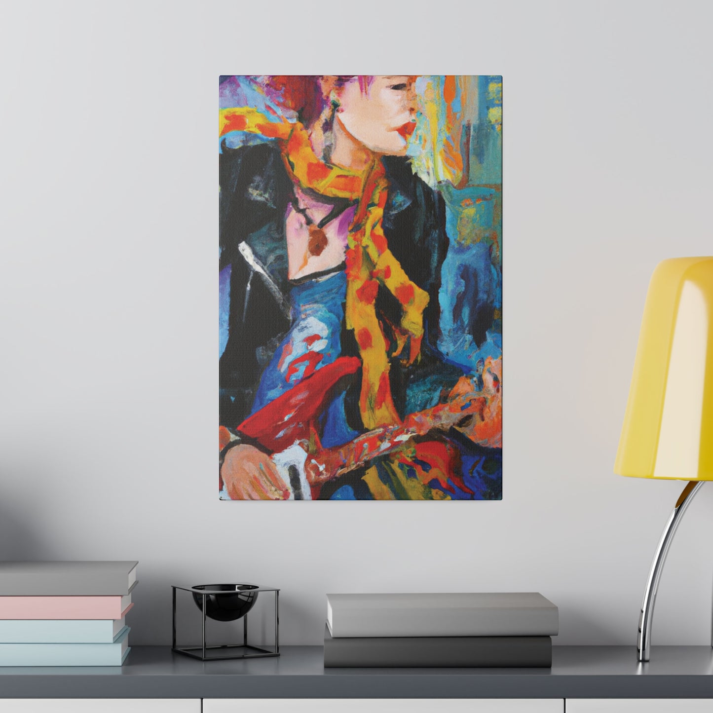 6234X - Rockstar Oil Painting Style Print | Poster | Home Decor | Wall Art | Music Art | Canvas