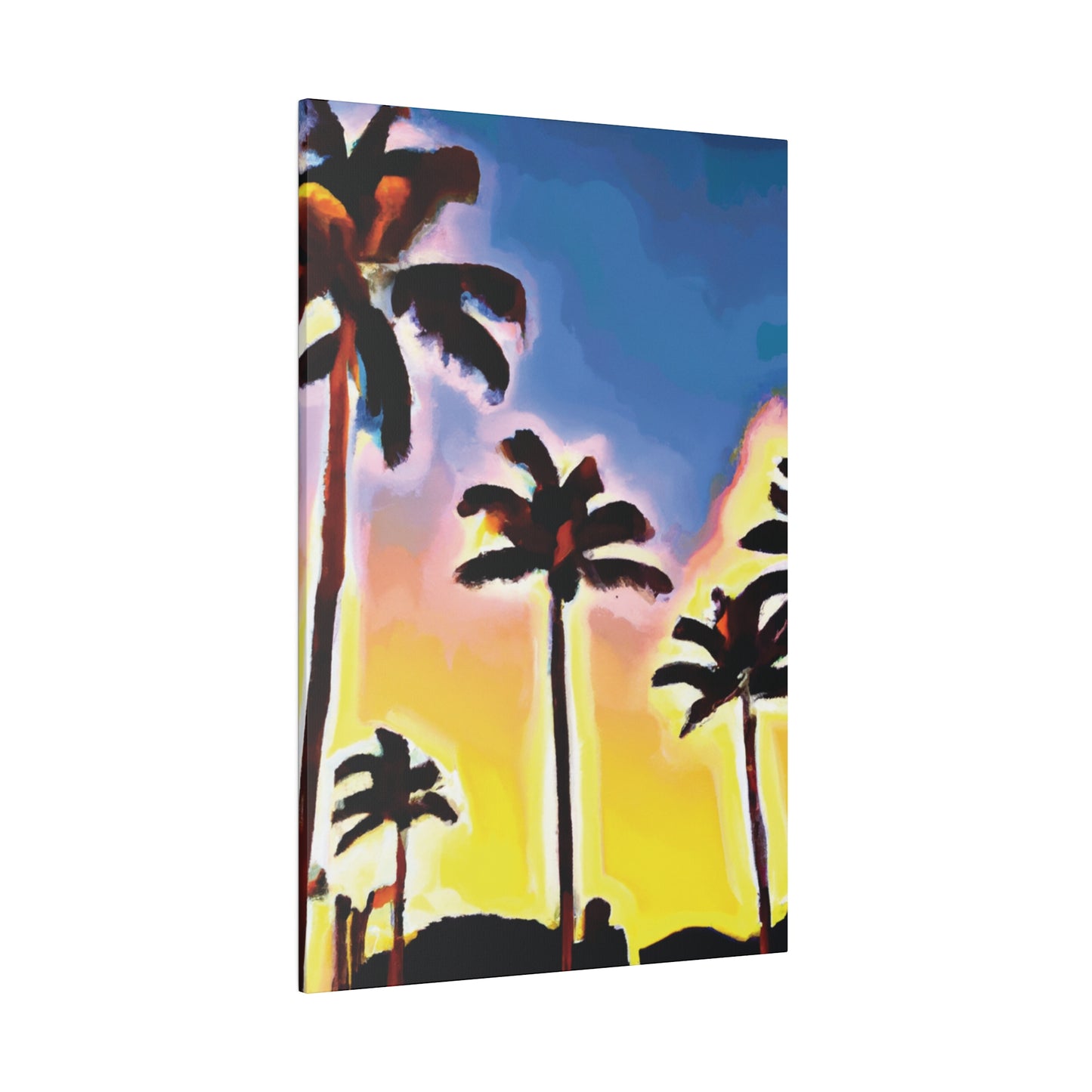 3437Q - Miami Beach Sunset Painting Print | Miami | Beach | Sunset | Poster | Home Decor | Wall Art | Canvas