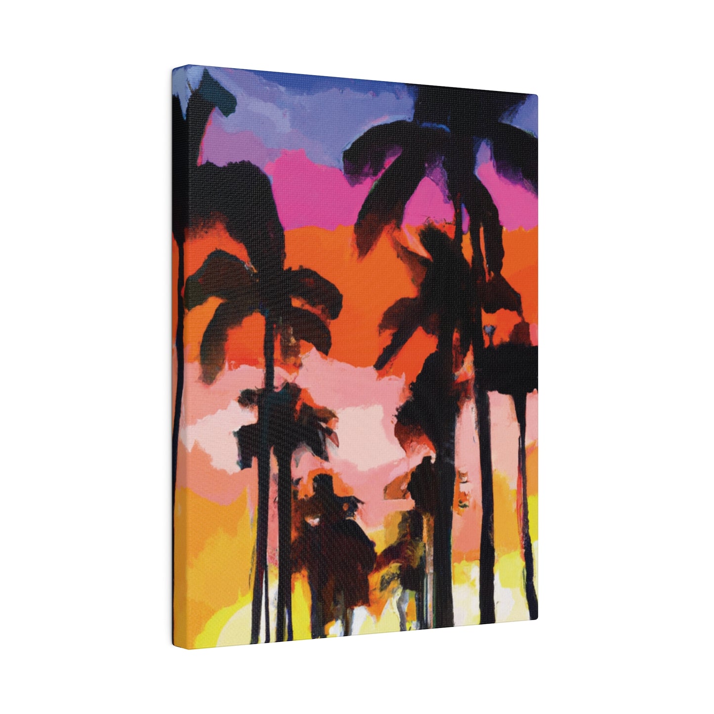 5857E - Miami Beach Sunset Painting Print | Miami | Beach | Sunset | Poster | Home Decor | Wall Art | Canvas