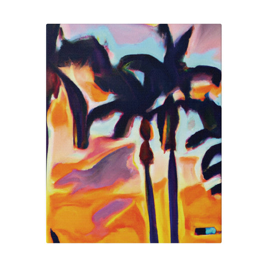 9435K - Miami Beach Sunset Painting Print | Miami | Beach | Sunset | Poster | Home Decor | Wall Art | Canvas