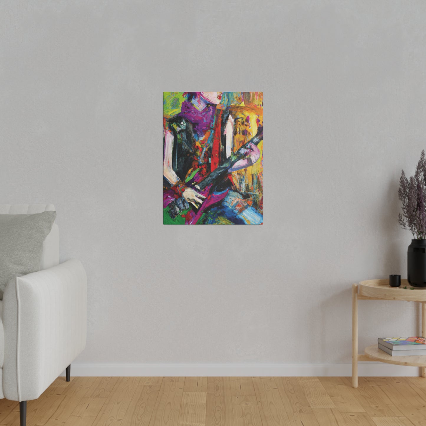 3088A - Rockstar Oil Painting Style Print | Poster | Home Decor | Wall Art | Music Art | Canvas