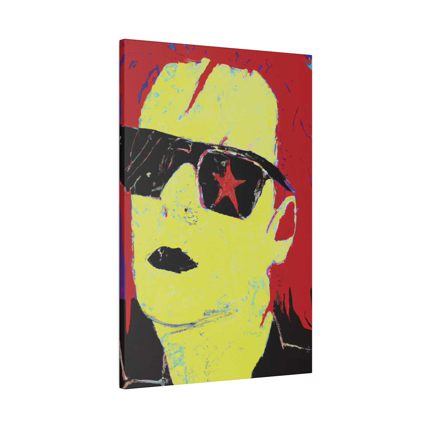 4792S - Rockstar Painting Print | Face | Abstract | Poster | Home Decor | Wall Art | Music Art | Canvas