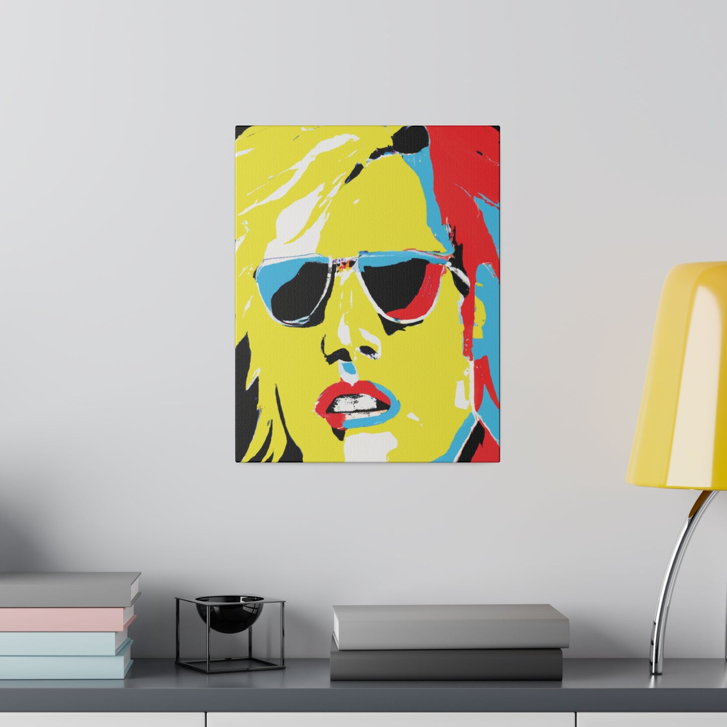 7436R - Rockstar Painting Print | Face | Abstract | Poster | Home Decor | Wall Art | Music Art | Canvas