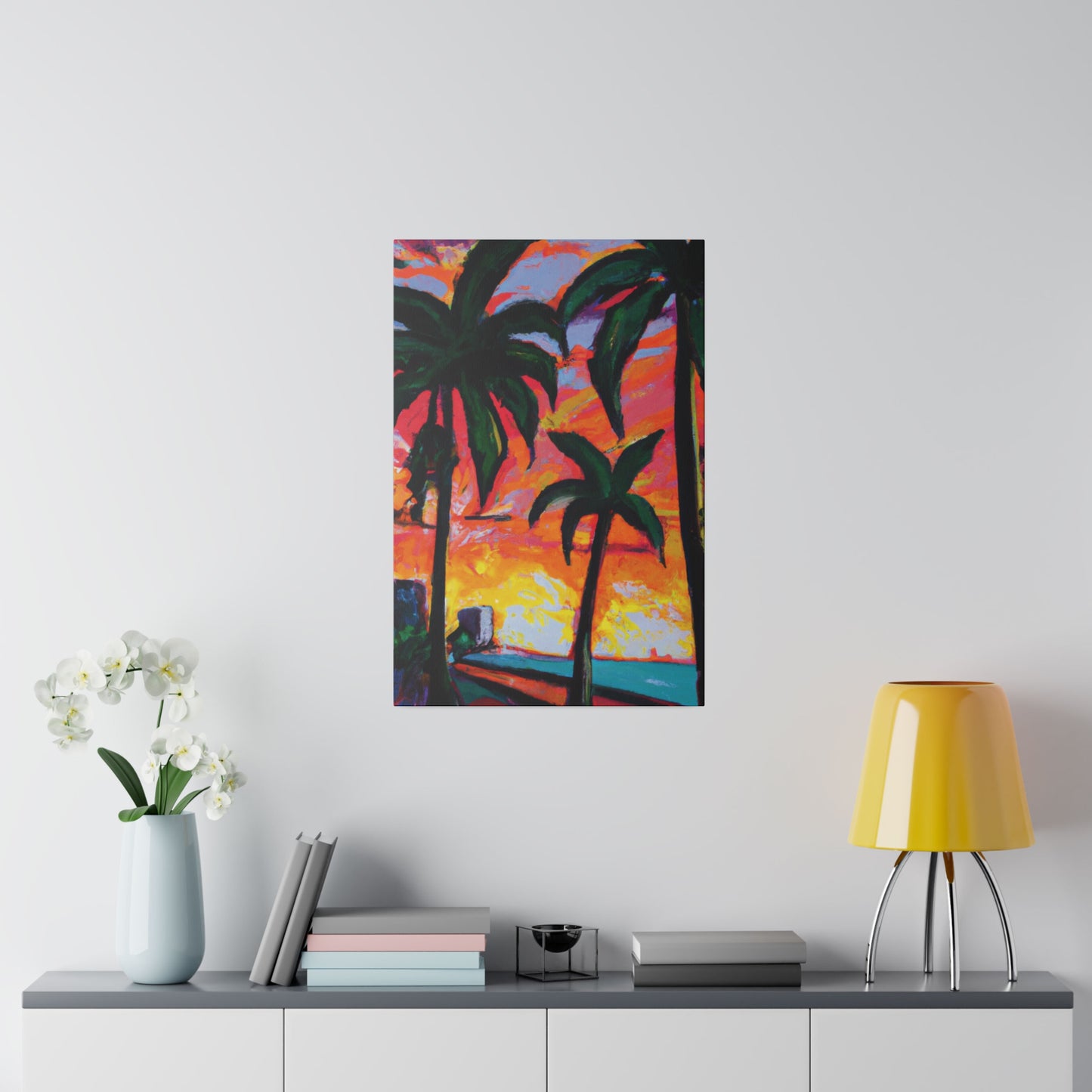 5471R - Miami Beach Sunset Painting Print | Miami | Beach | Sunset | Poster | Home Decor | Wall Art | Canvas