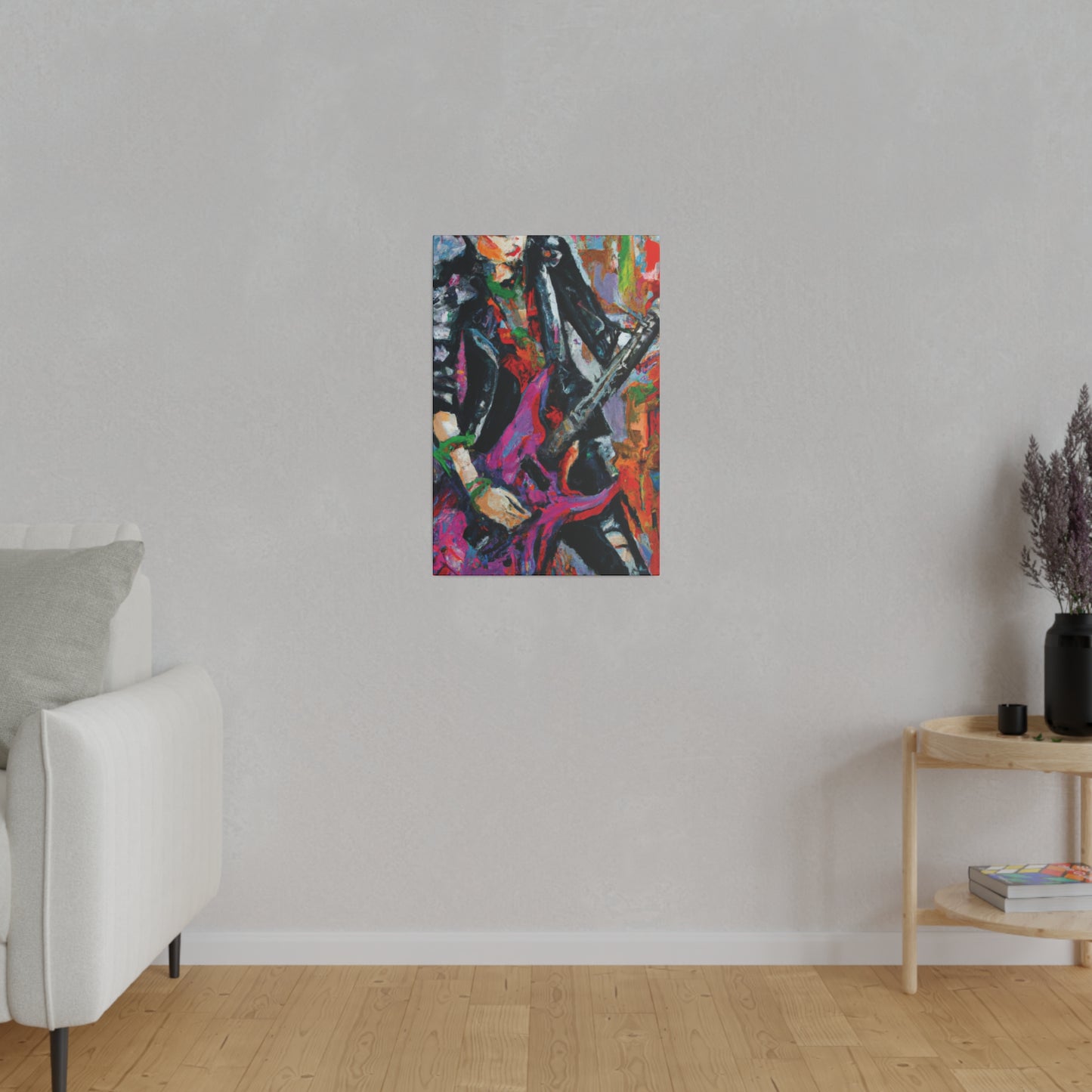 3622Z - Rockstar Oil Painting Style Print | Poster | Home Decor | Wall Art | Music Art | Canvas