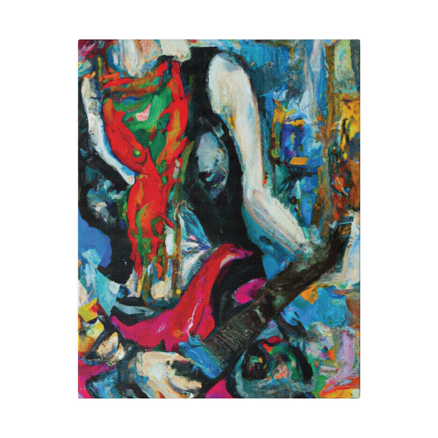 8722E - Rockstar Oil Painting Style Print | Poster | Home Decor | Wall Art | Music Art | Canvas
