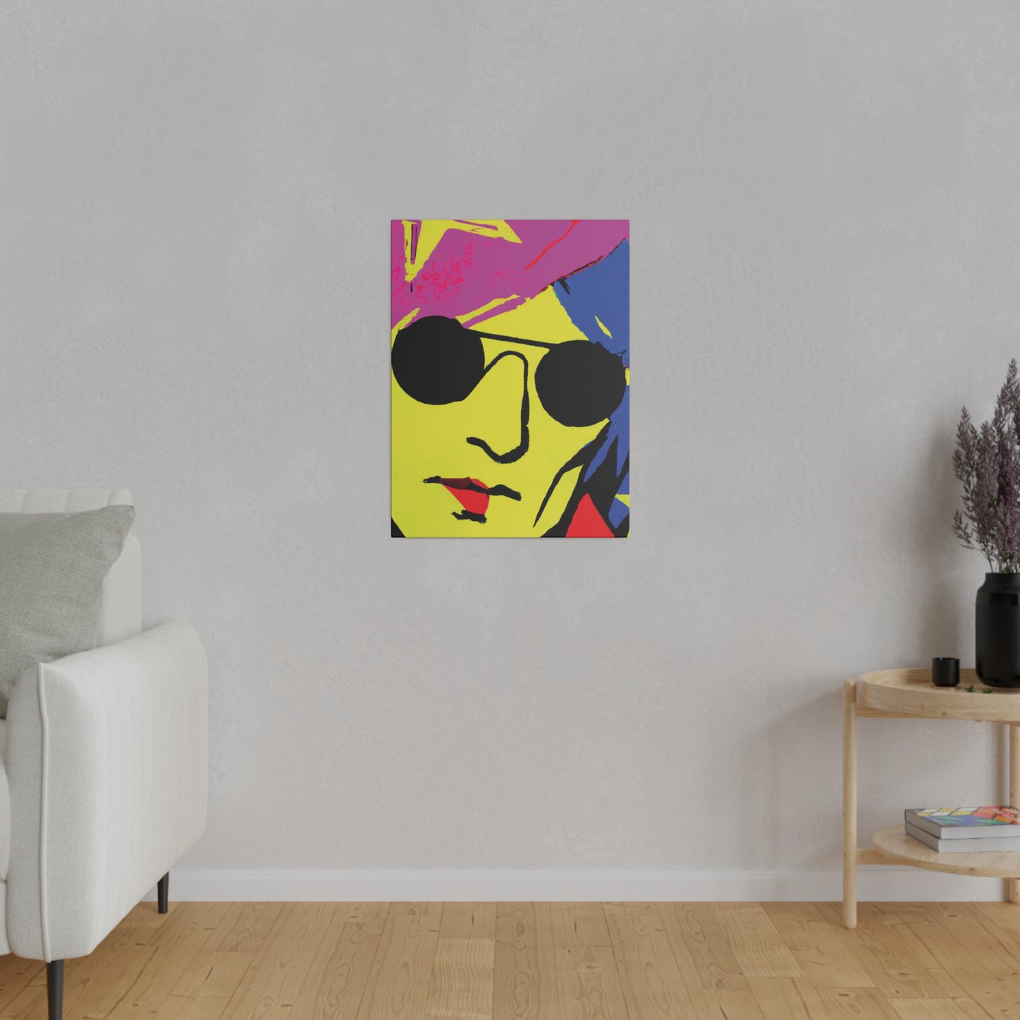 7490C - Rockstar Painting Print | Face | Abstract | Poster | Home Decor | Wall Art | Music Art | Canvas