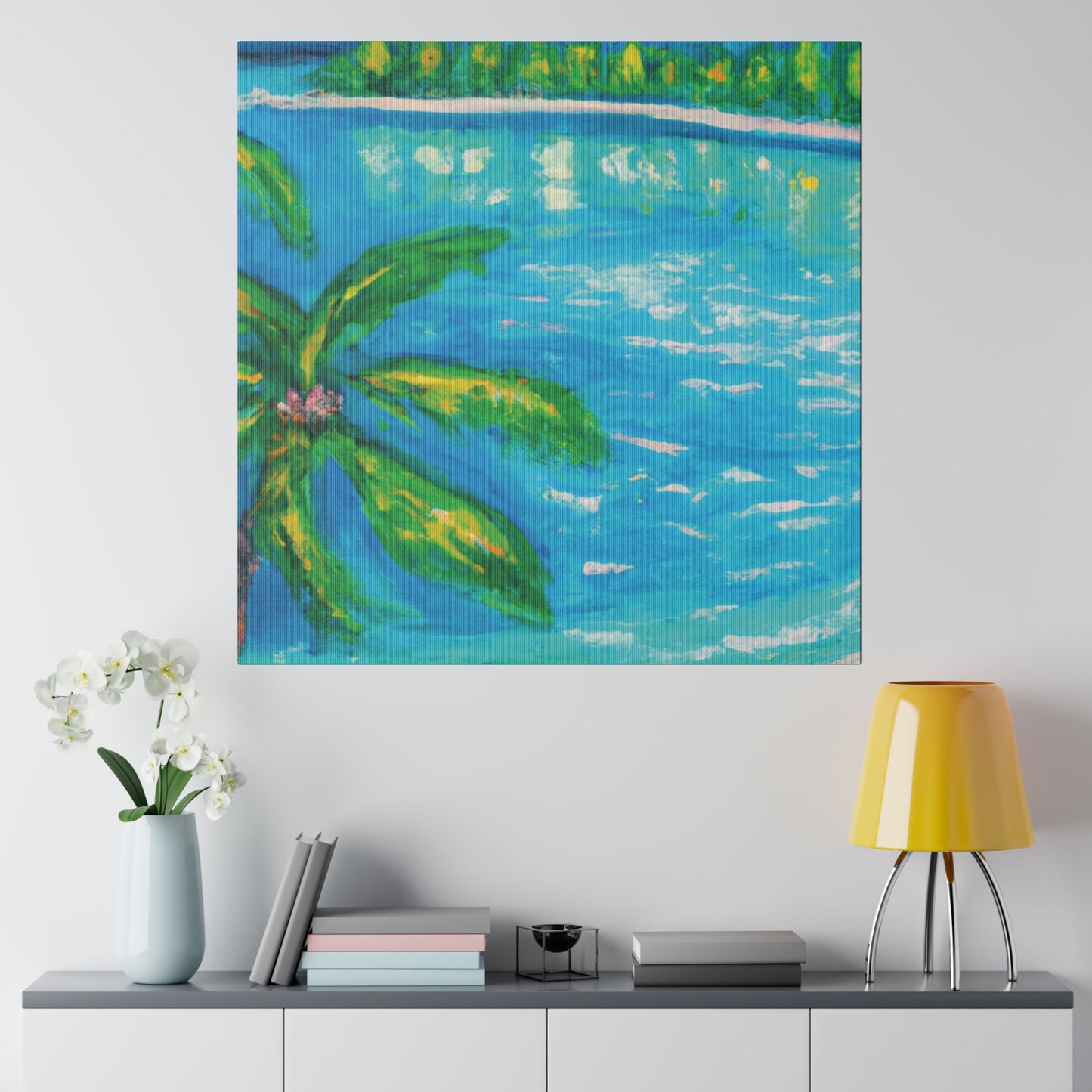 8776T - Bahamas Ocean Painting Print | Bahamas | Ocean | Beach | Poster | Home Decor | Wall Art | Canvas