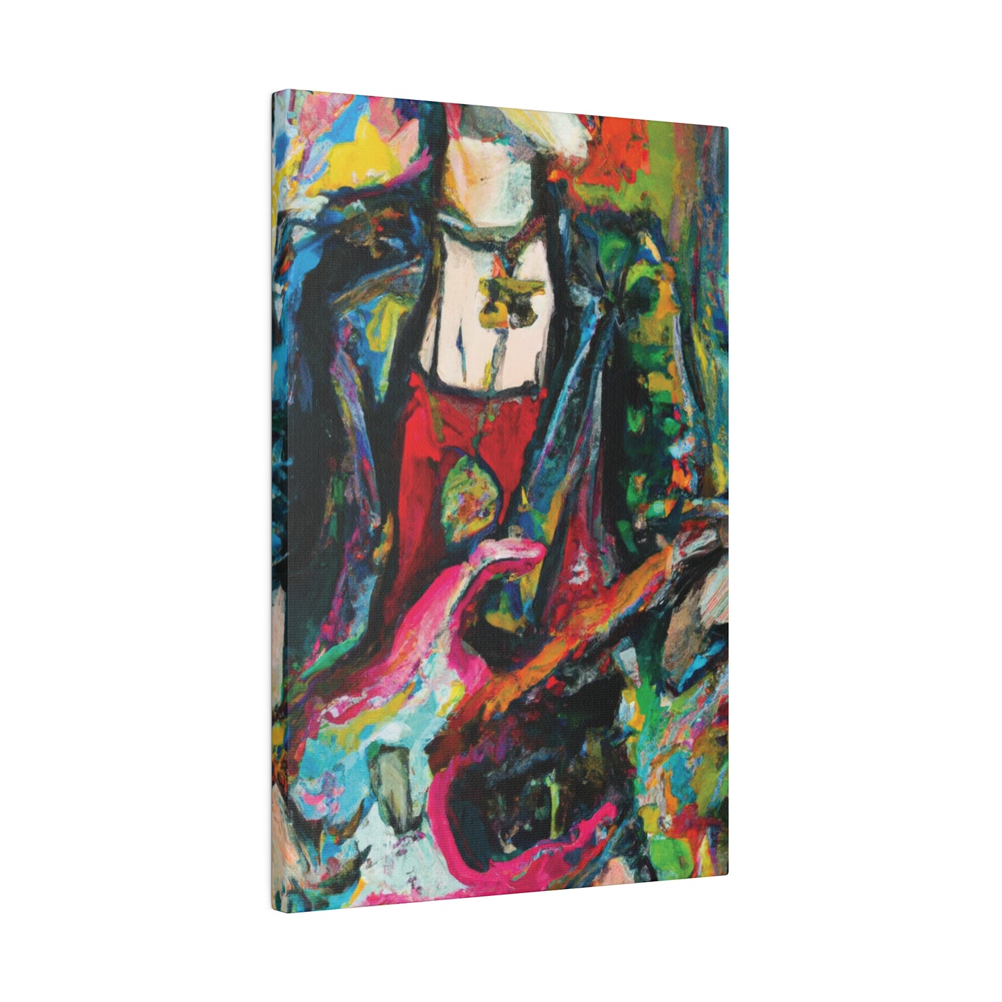 4558Z - Rockstar Oil Painting Style Print | Poster | Home Decor | Wall Art | Music Art | Canvas