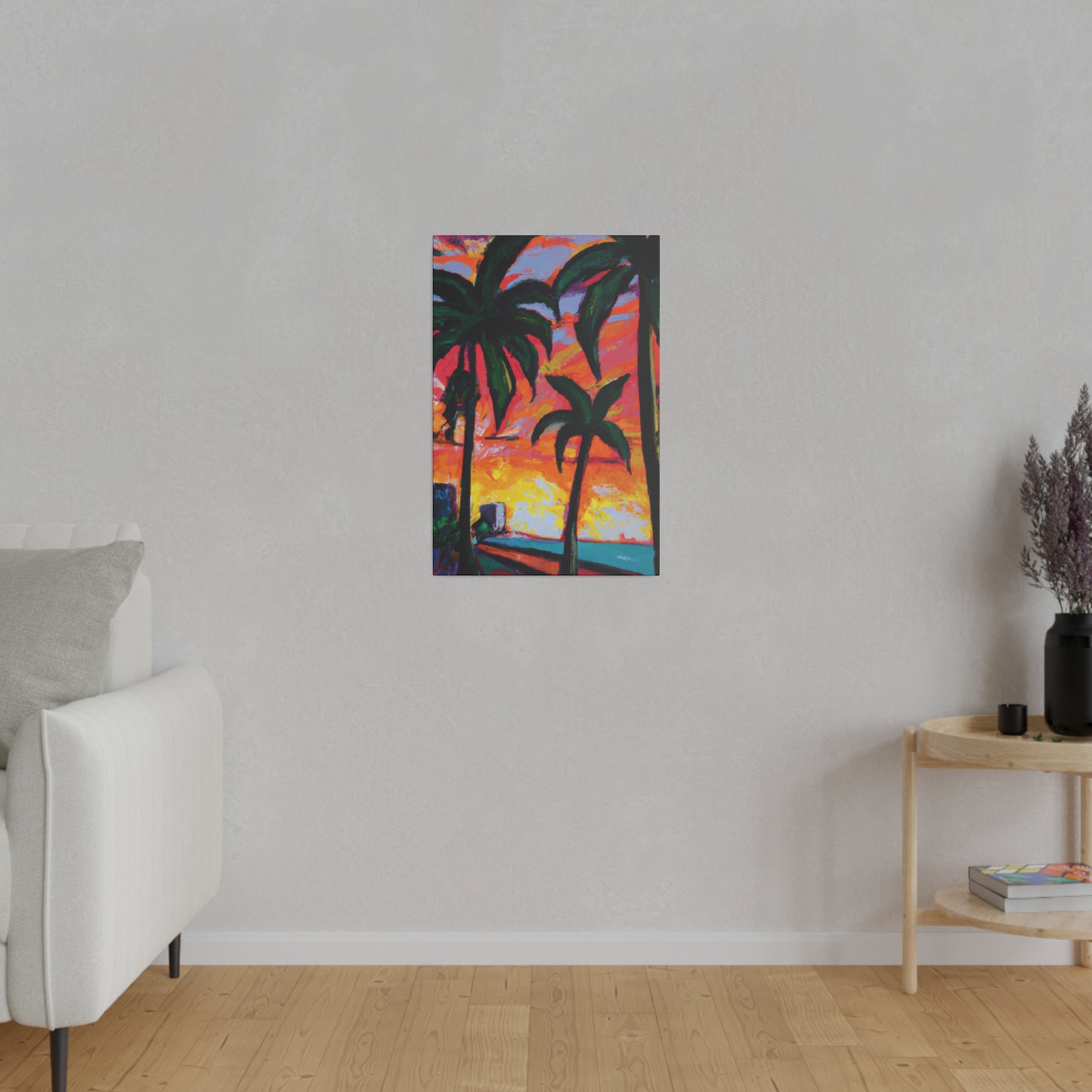 5471R - Miami Beach Sunset Painting Print | Miami | Beach | Sunset | Poster | Home Decor | Wall Art | Canvas