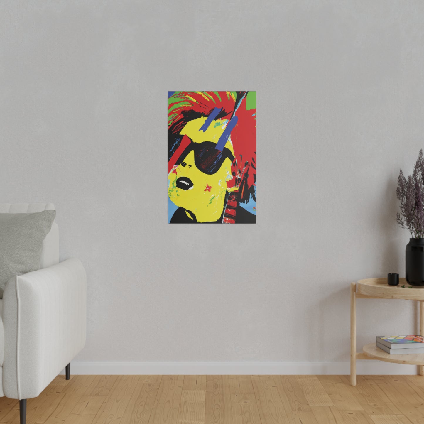 7482U - Rockstar Painting Print | Face | Abstract | Poster | Home Decor | Wall Art | Music Art | Canvas