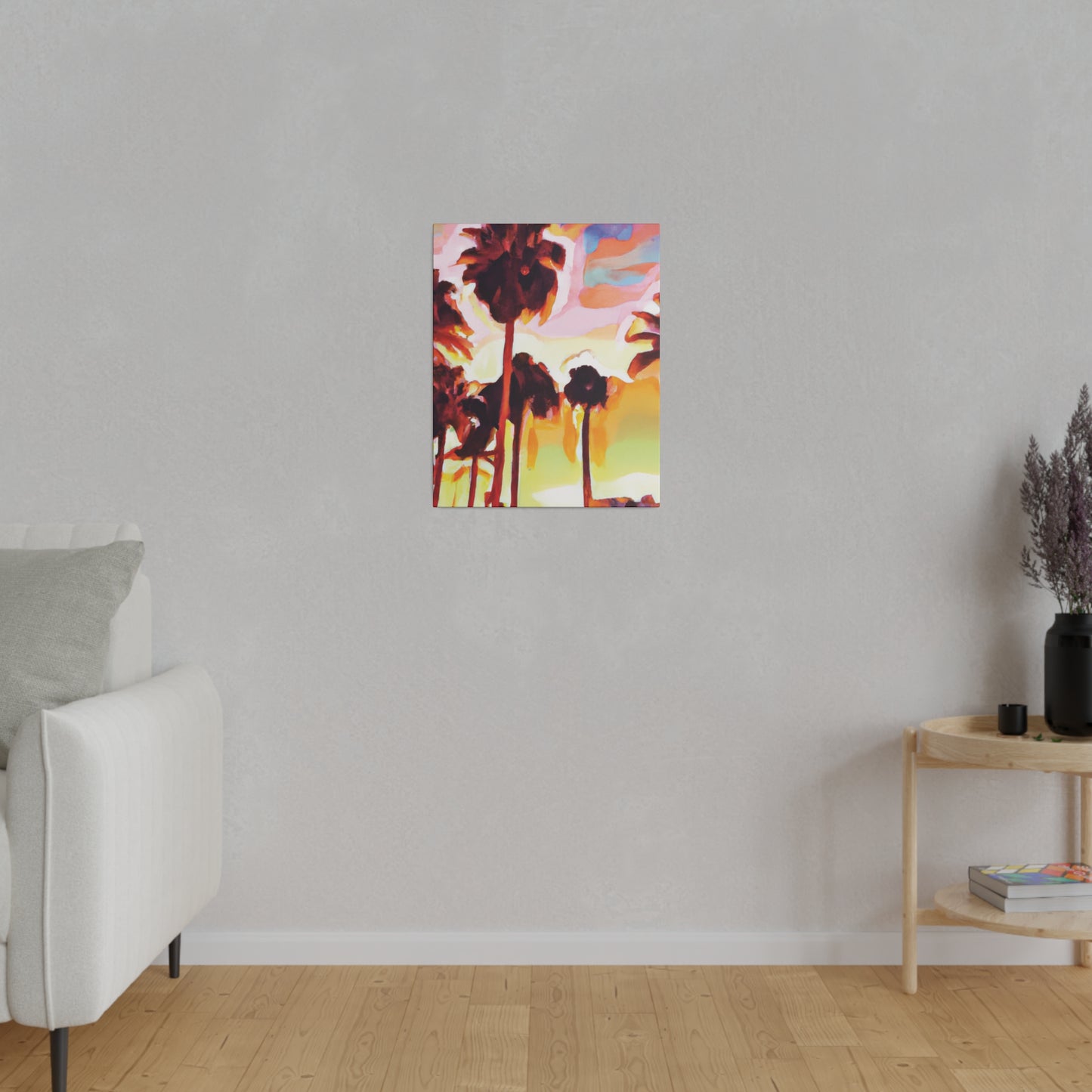 7678L - Miami Beach Sunset Painting Print | Miami | Beach | Sunset | Poster | Home Decor | Wall Art | Canvas