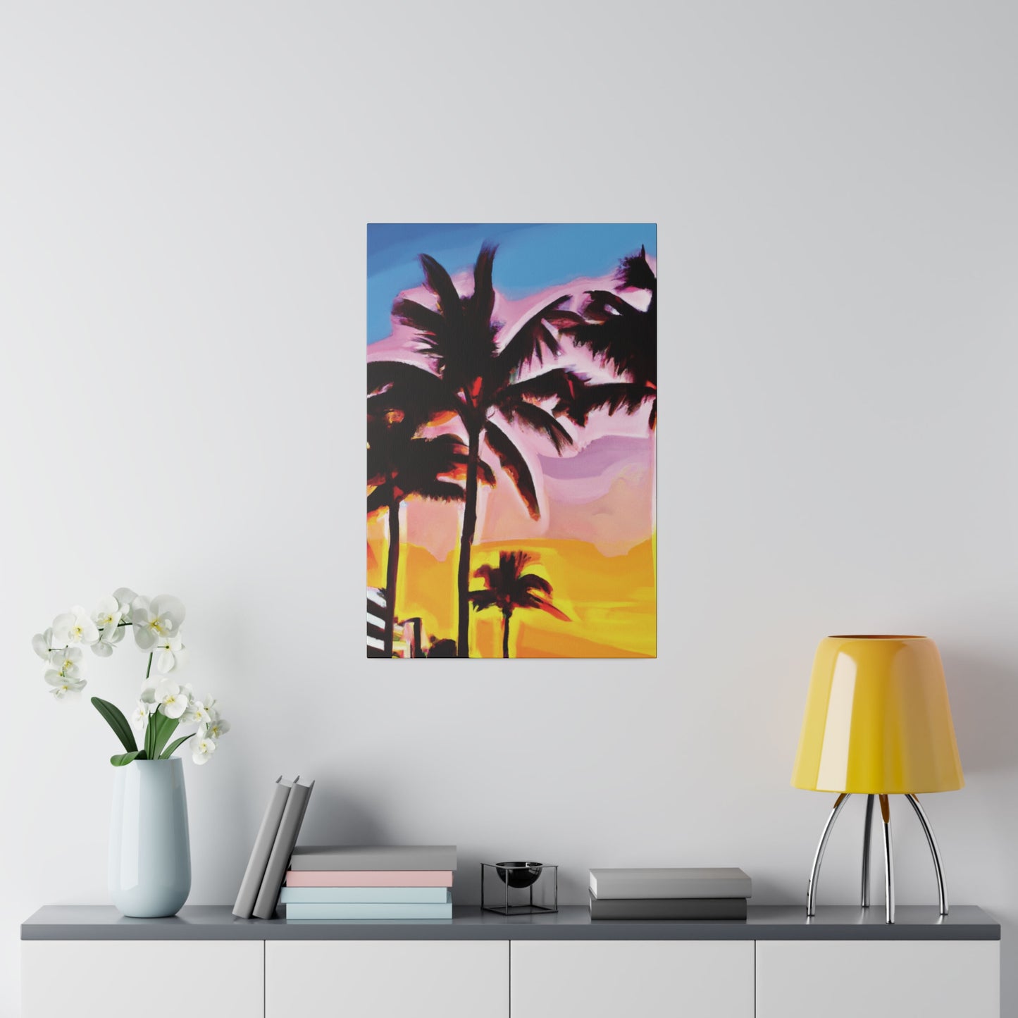 742X - Miami Beach Sunset Painting Print | Miami | Beach | Sunset | Poster | Home Decor | Wall Art | Canvas