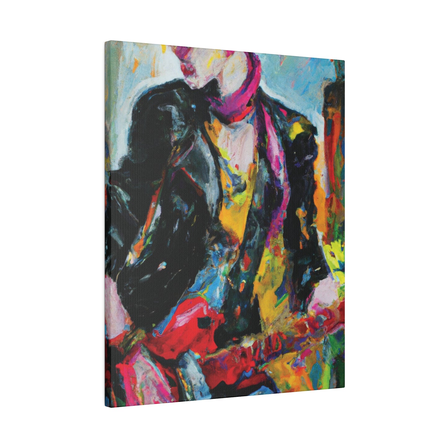 8178F - Rockstar Oil Painting Style Print | Poster | Home Decor | Wall Art | Music Art | Canvas