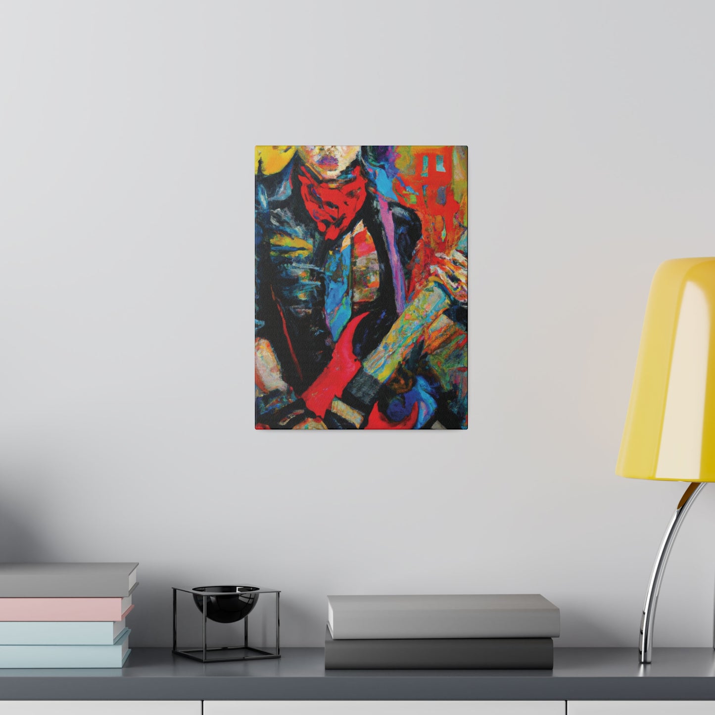 8732A - Rockstar Oil Painting Style Print | Poster | Home Decor | Wall Art | Music Art | Canvas
