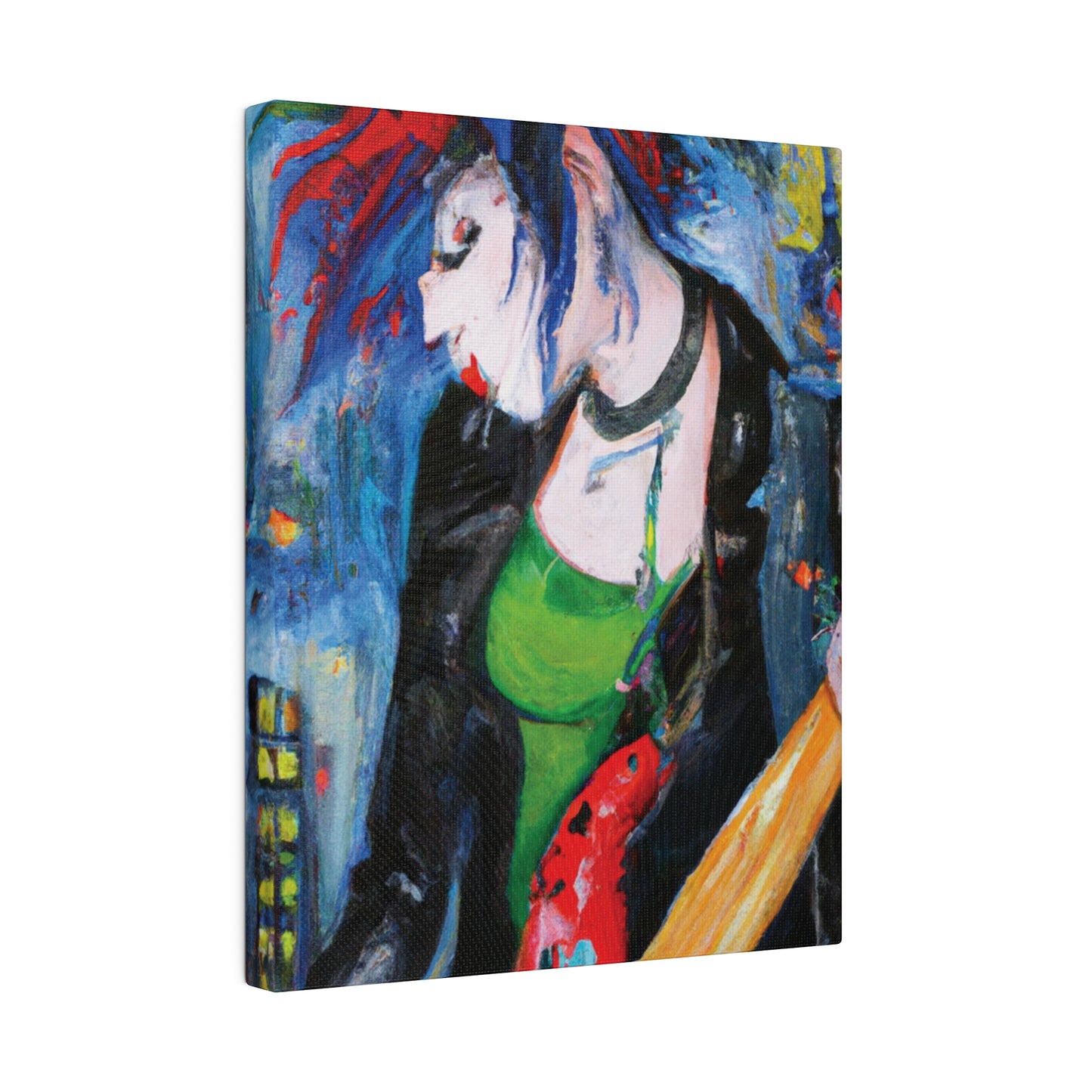 9423T - Rockstar Oil Painting Style Print | Poster | Home Decor | Wall Art | Music Art | Canvas