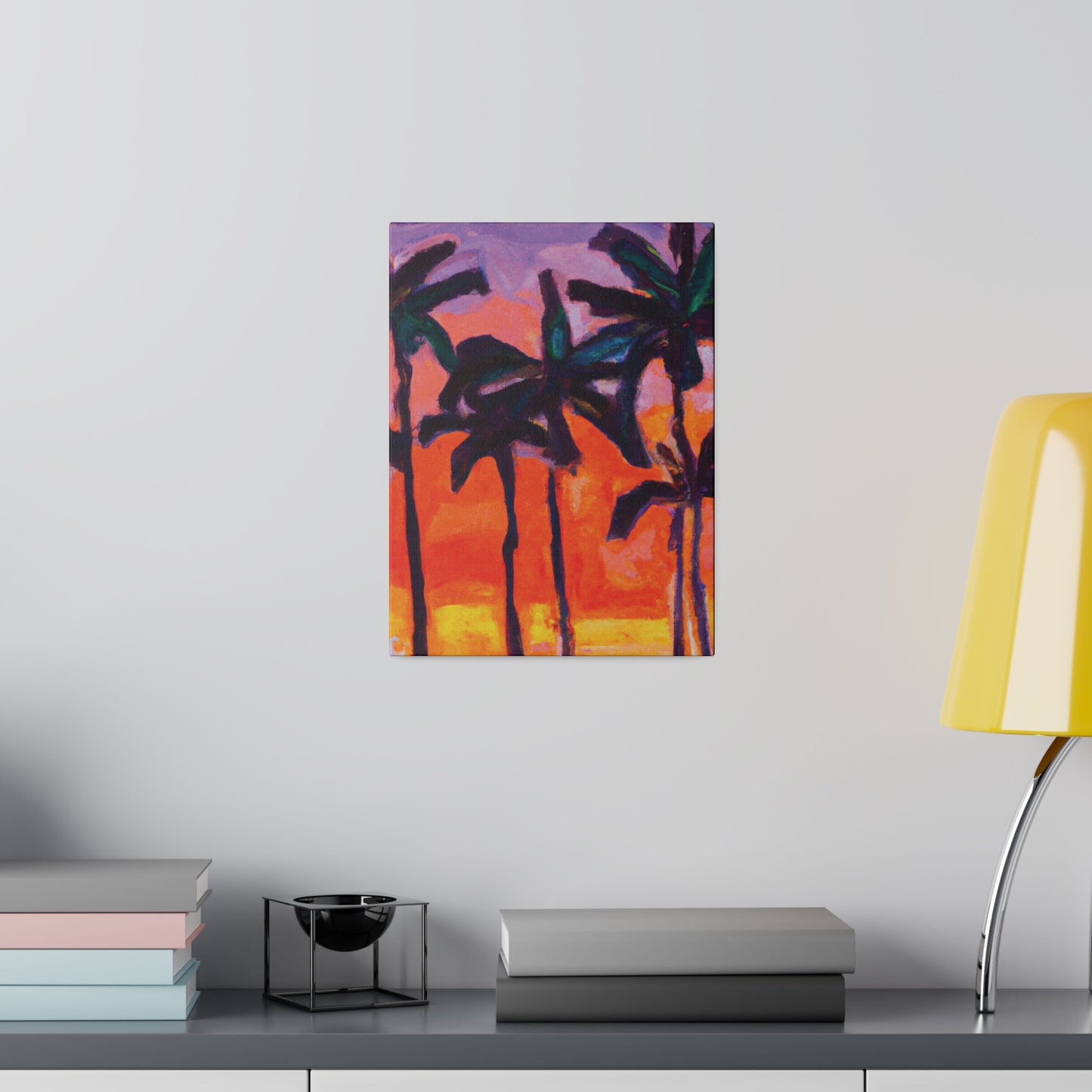 5618V - Miami Beach Sunset Painting Print | Miami | Beach | Sunset | Poster | Home Decor | Wall Art | Canvas